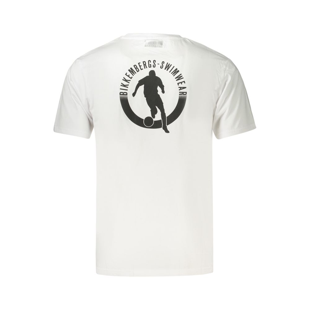 Bikkembergs White Cotton Men's Men's T-Shirt