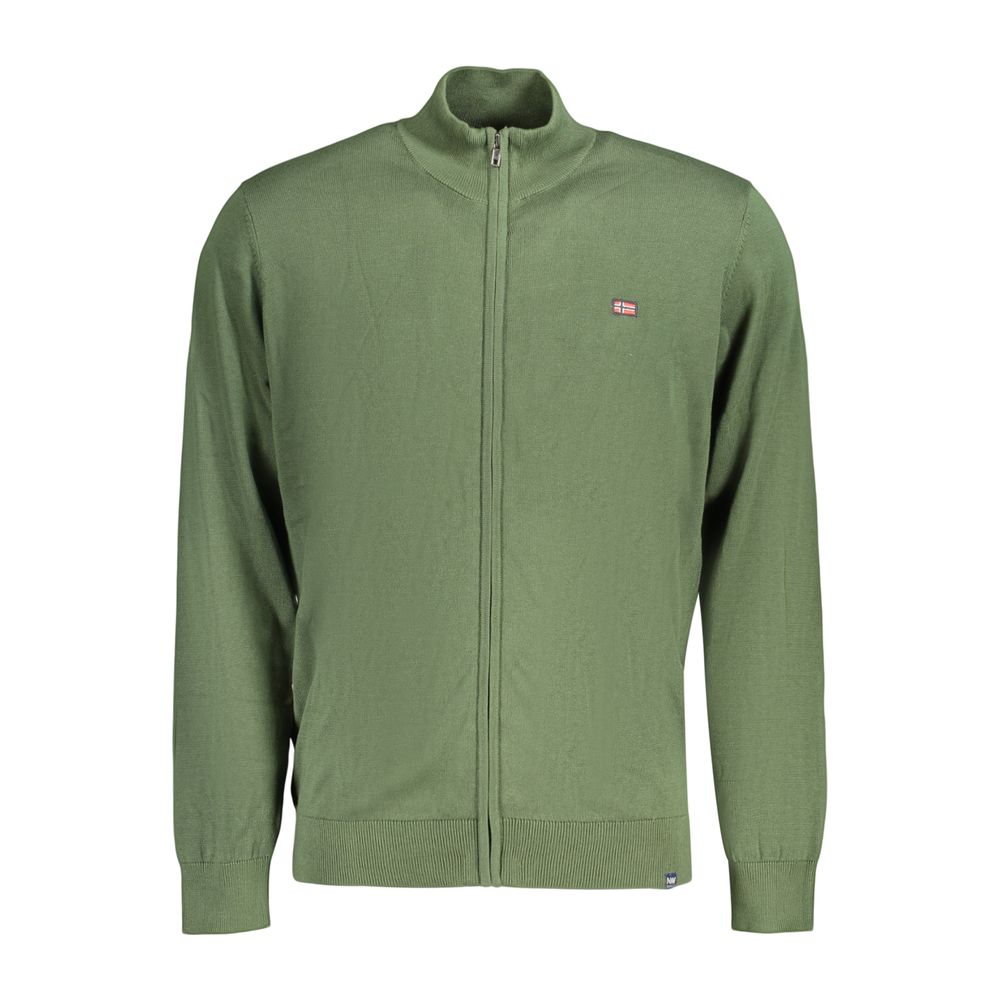 Norway 1963 Verde Cotton Men's Men's Cardigan