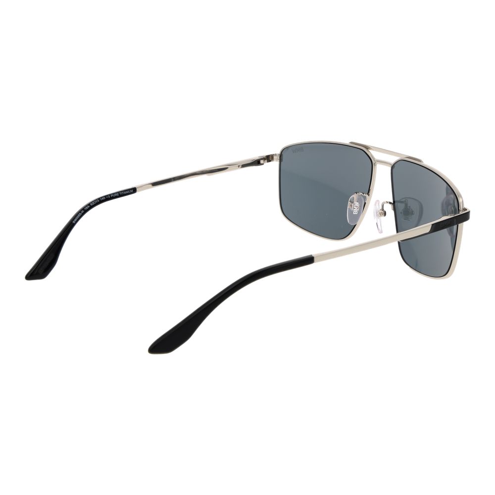 BMW Silver Titanium Men's Sunglasses