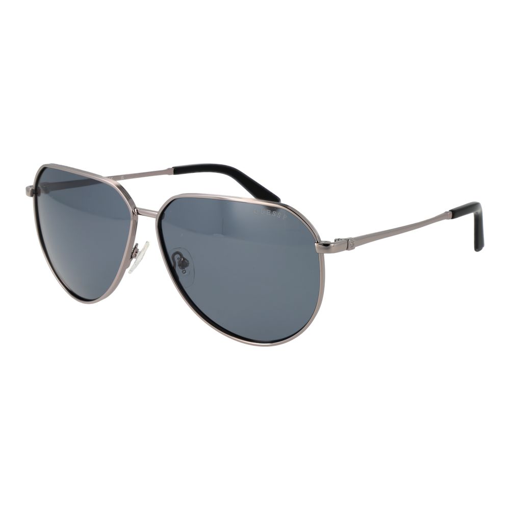 Guess Gray Metal Men's Sunglasses