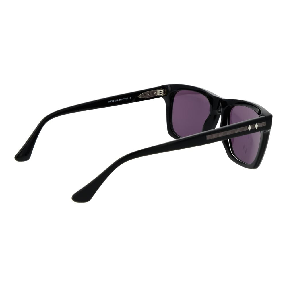 Web Black Acetate Men's Sunglasses