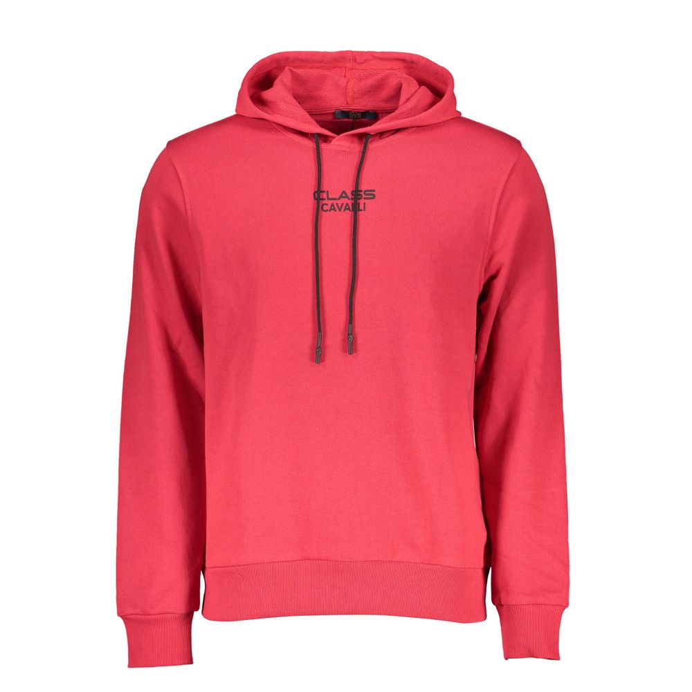 Cavalli Class Rosso Cotton Mens Men's Sweatshirt