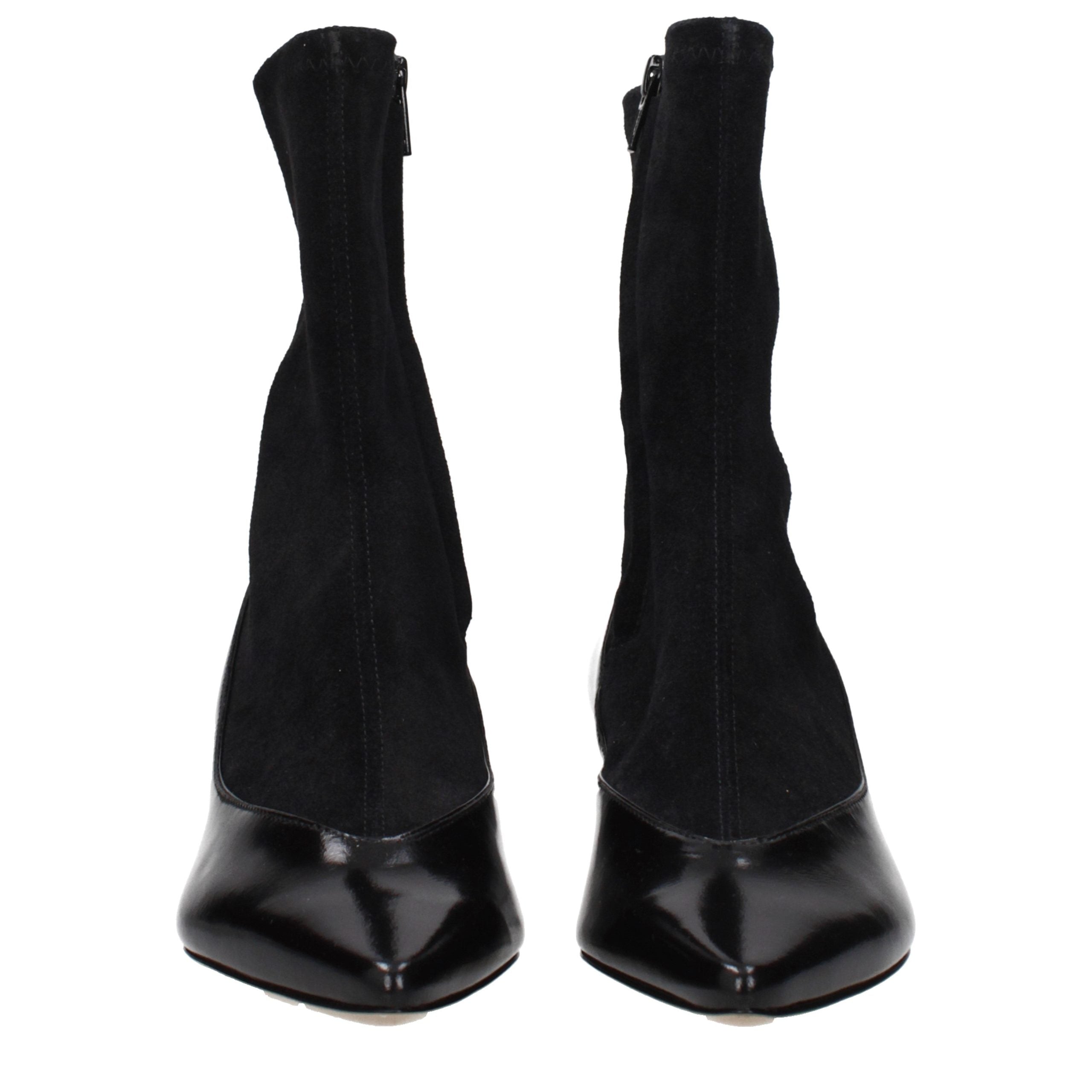 Jacquemus Black Leather Ankle Women's Boots