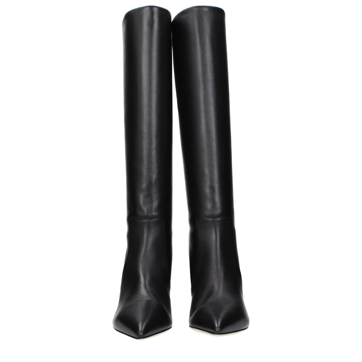 Paris Texas Black Leather Ankle Women's Boots
