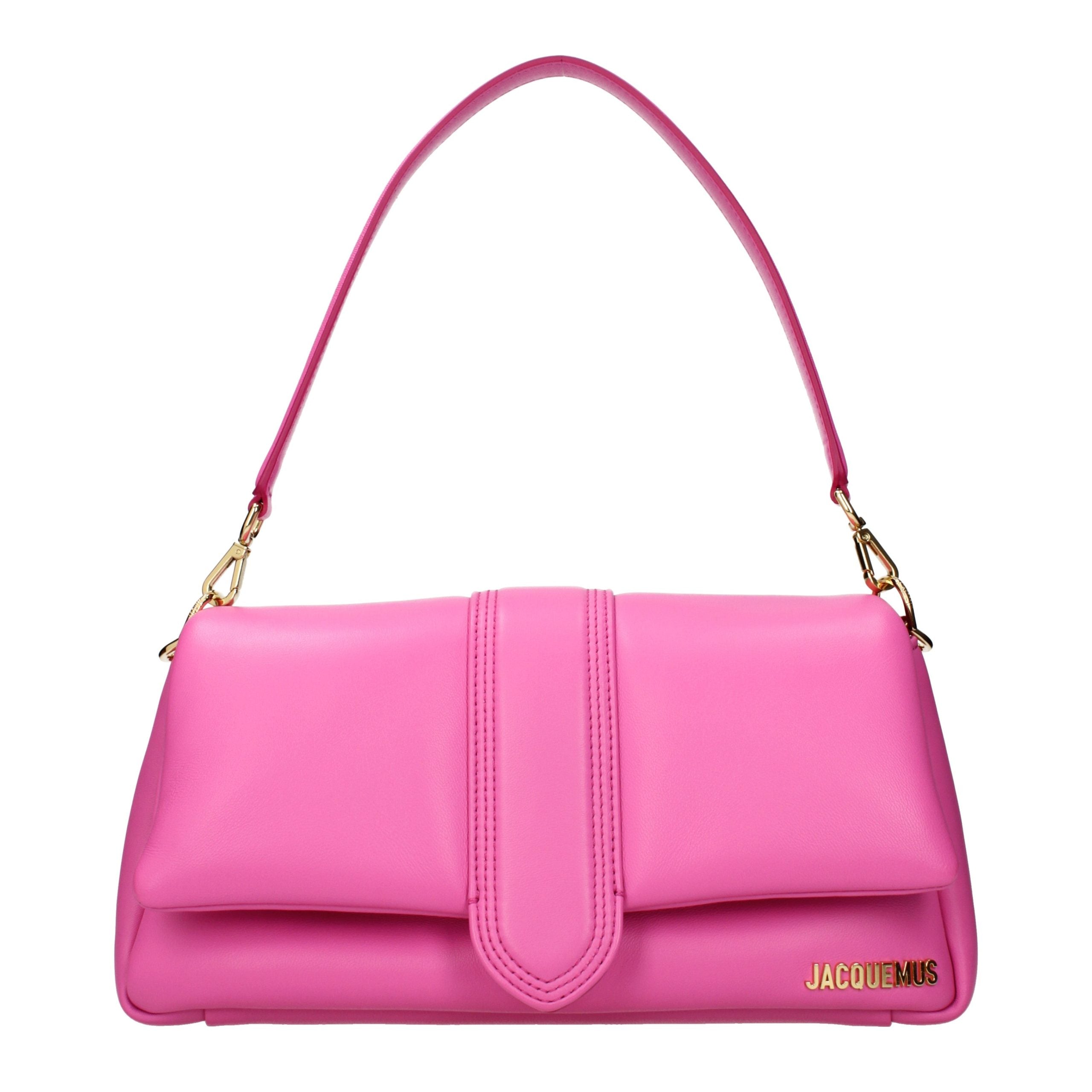 Jacquemus Pink Leather Shoulder Women's Bag