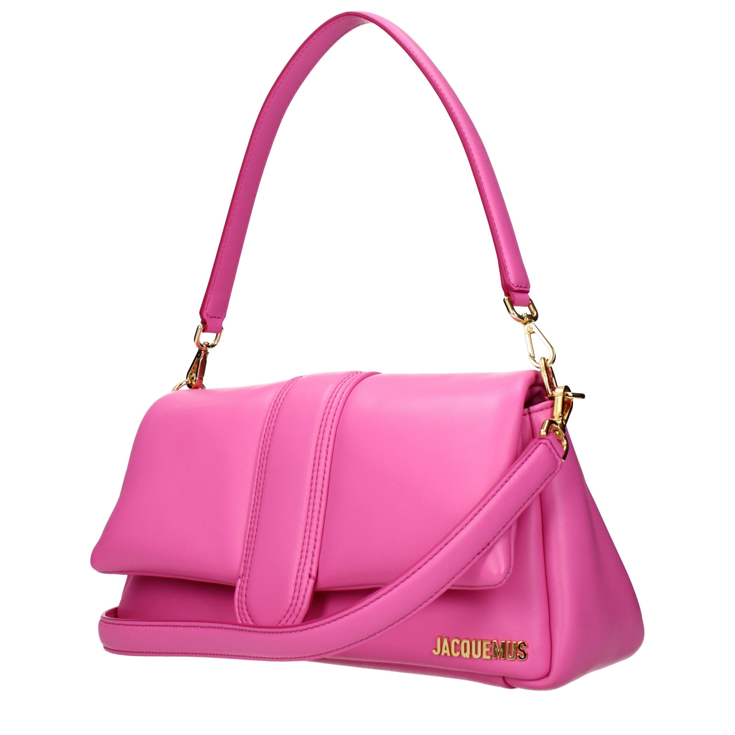 Jacquemus Pink Leather Shoulder Women's Bag