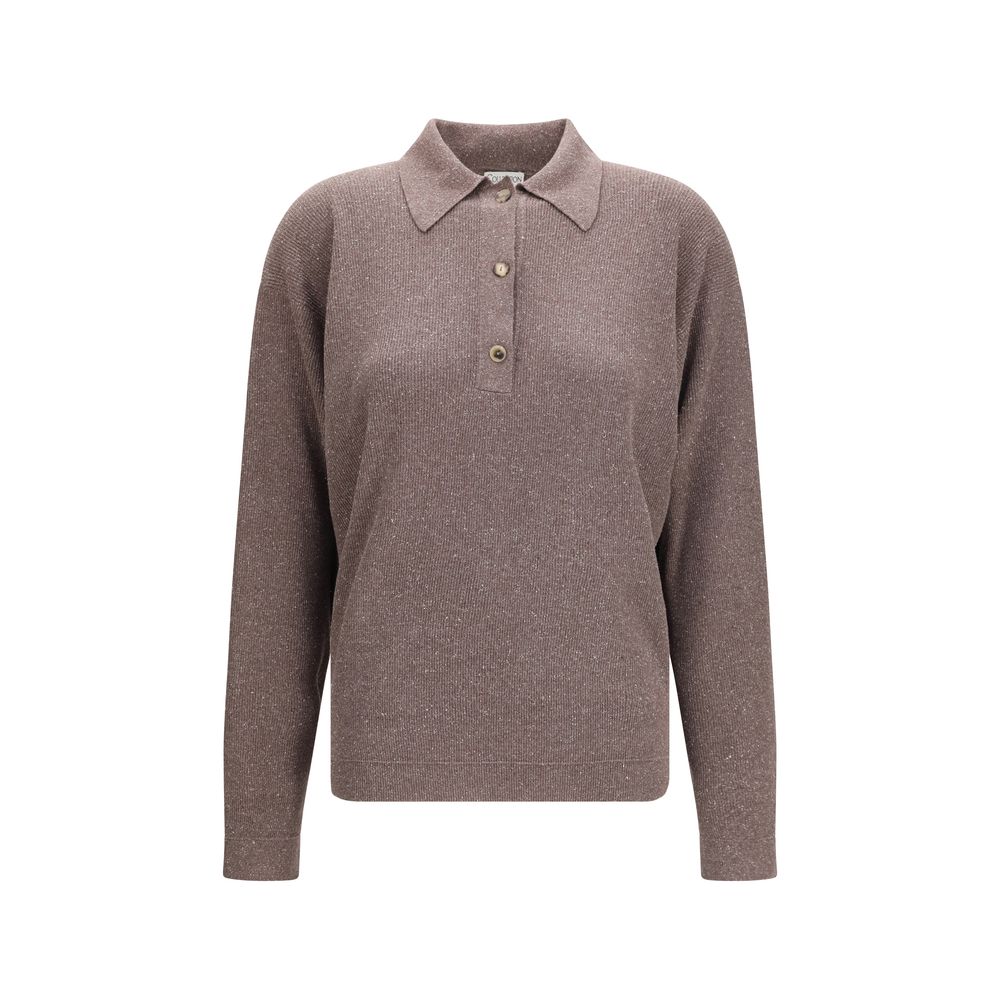 Calvin Klein Brown Silk Women's Sweatshirt