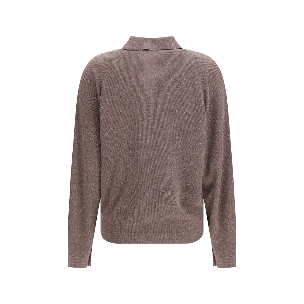 Calvin Klein Brown Silk Women's Sweatshirt
