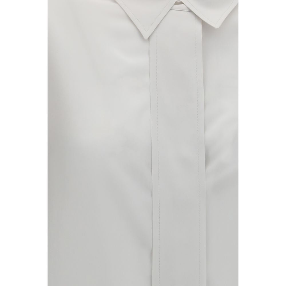 Calvin Klein White Silk Dress Women's Shirt