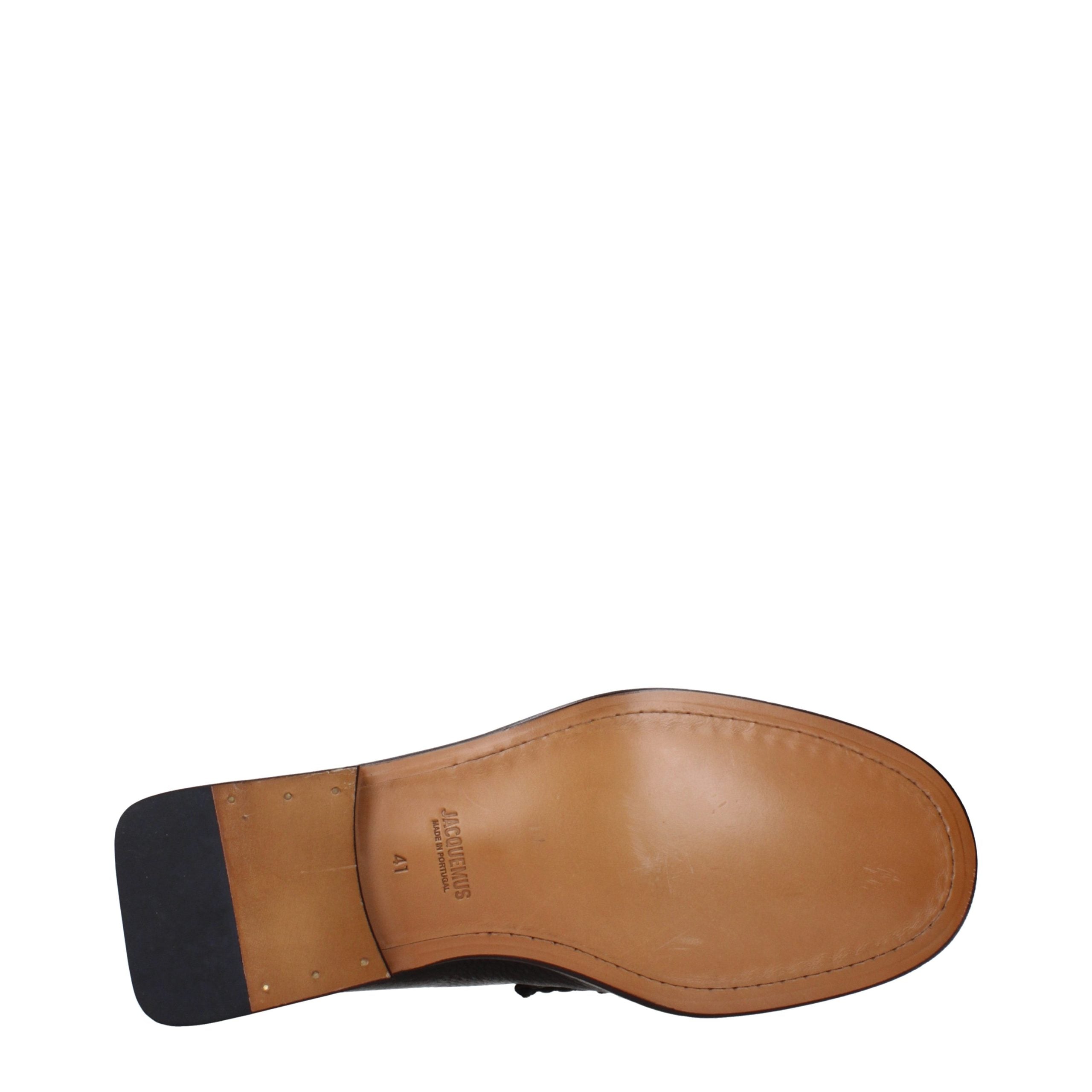 Jacquemus Brown Leather Slip-On Men's Loafers