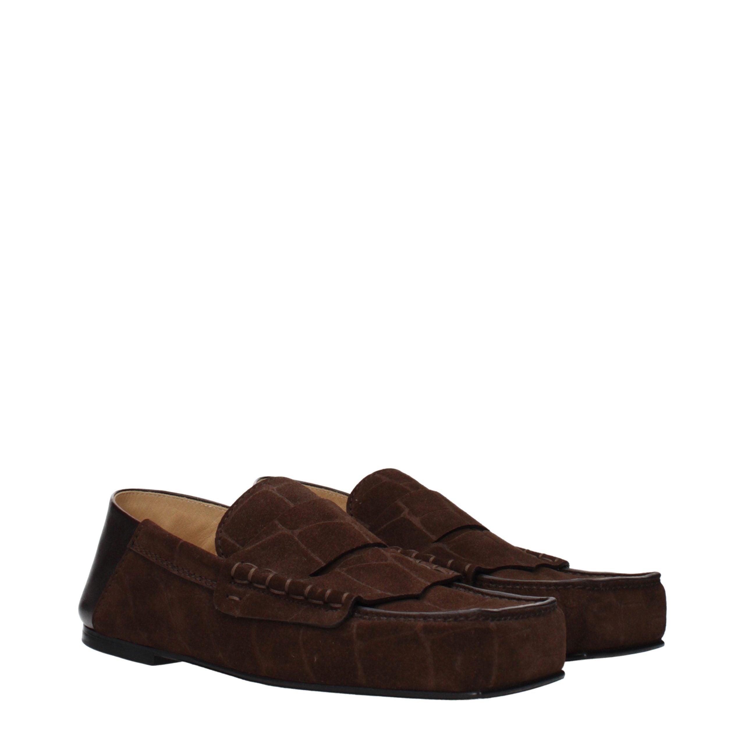 Jacquemus Brown Leather Slip-On Women's Loafers