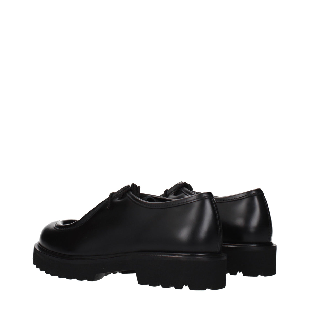 Max Mara Black Leather Oxfords And Women's Derbies