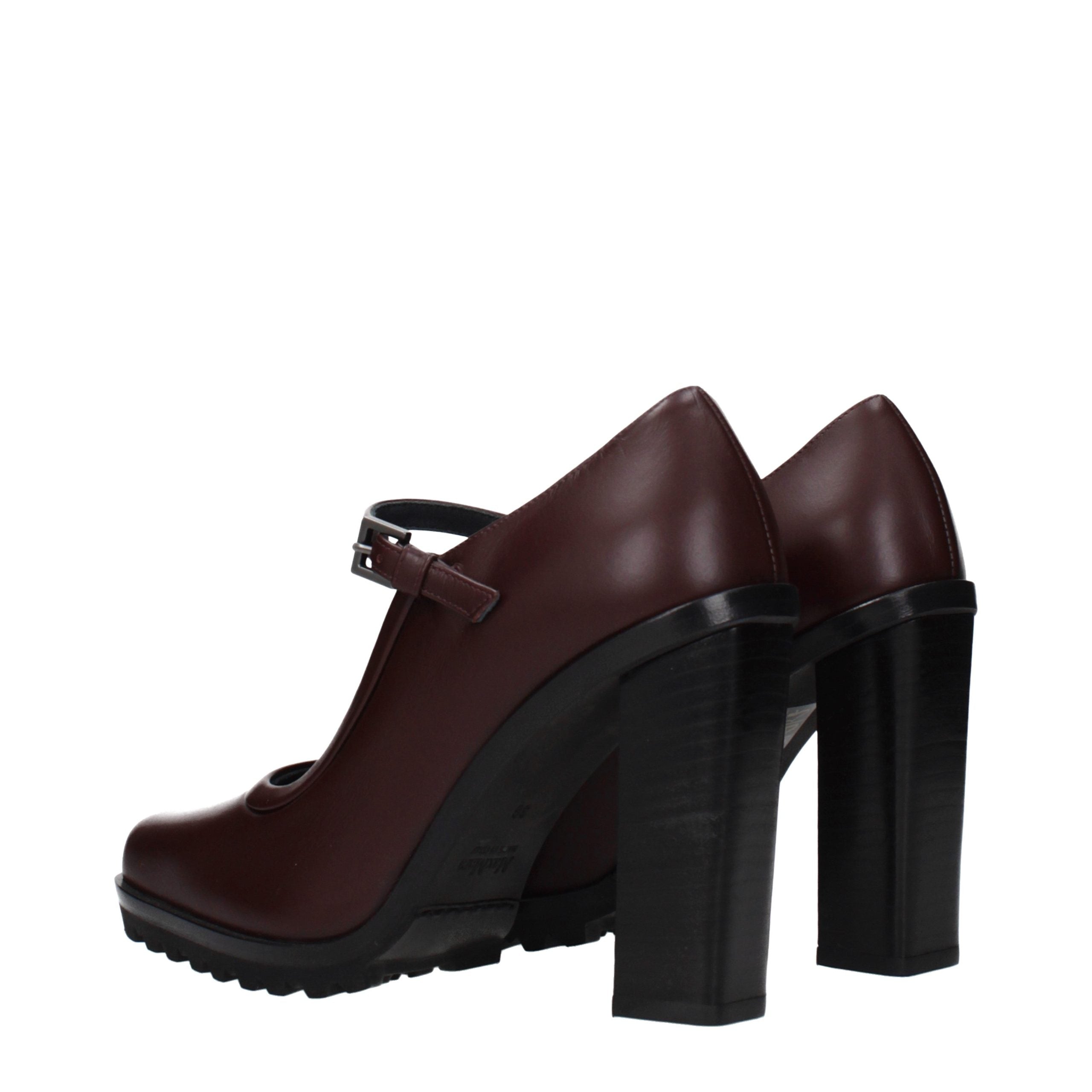 Max Mara Brown Leather High Heel Women's Pumps
