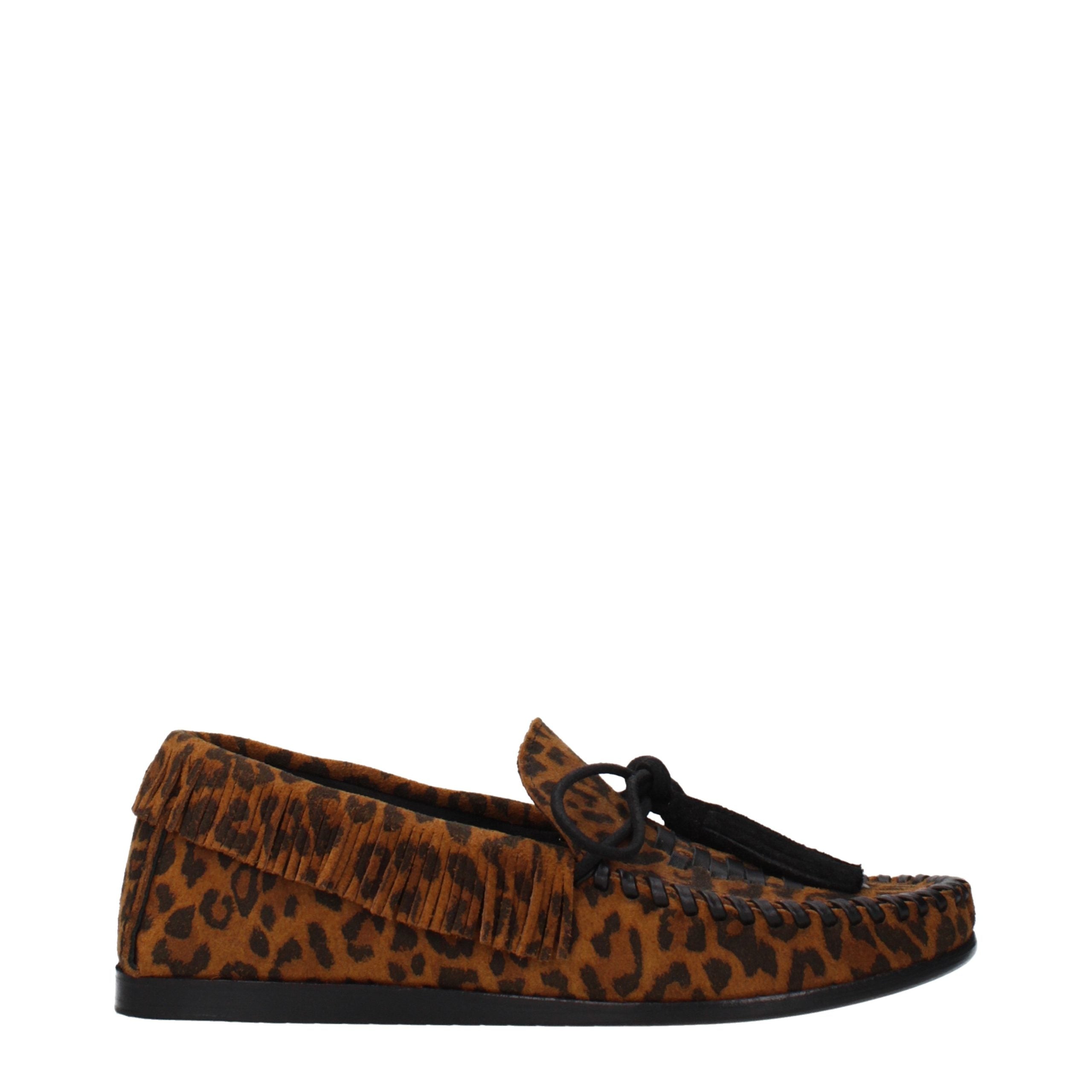 Isabel Marant Brown Leather Slip-On Women's Loafers