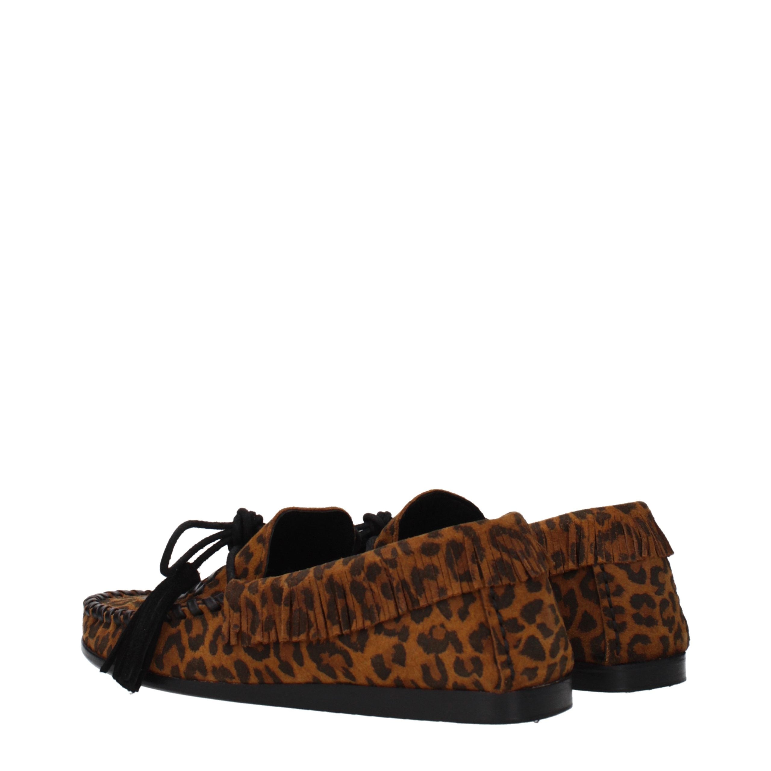 Isabel Marant Brown Leather Slip-On Women's Loafers