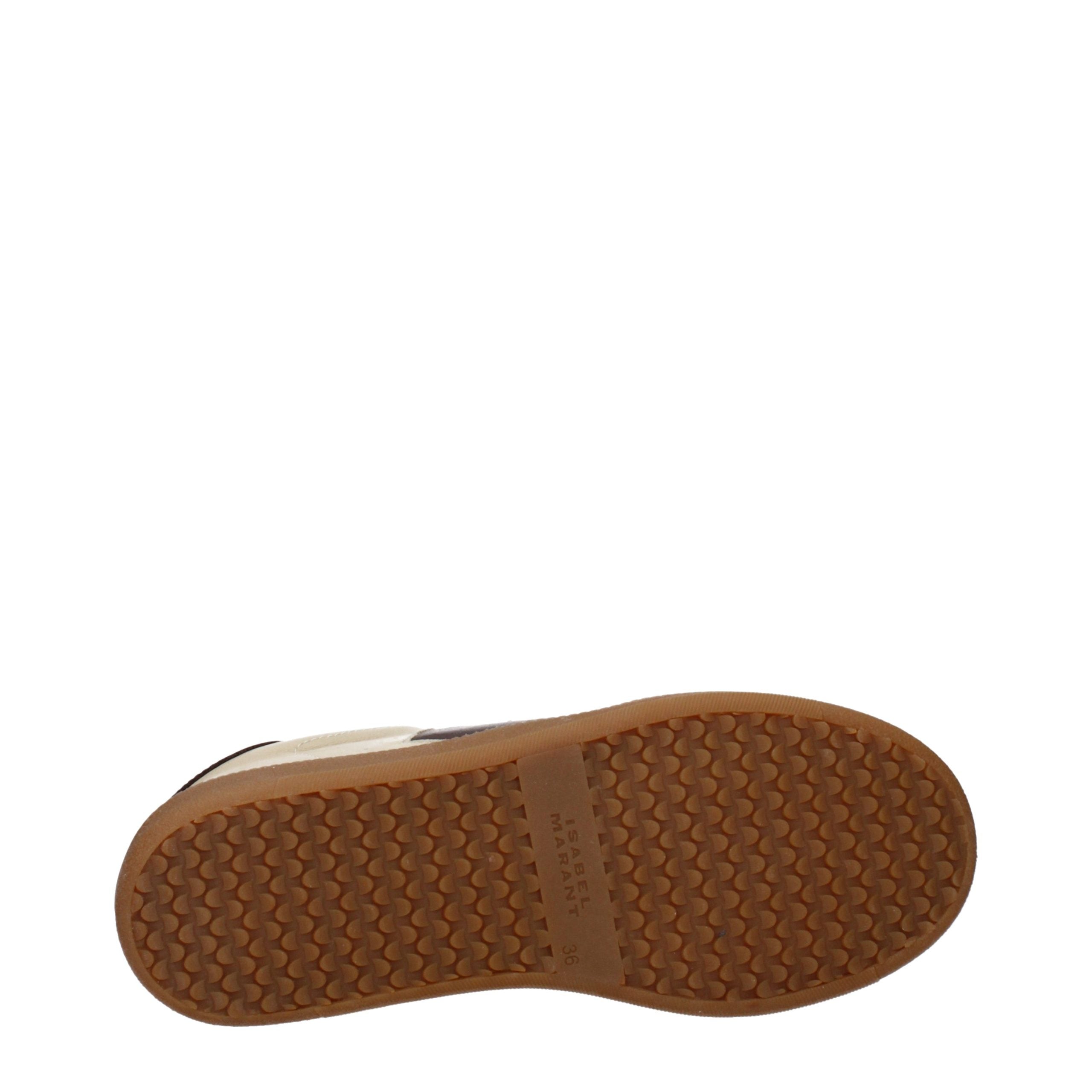 Isabel Marant Beige Leather Low Top Women's Sneakers
