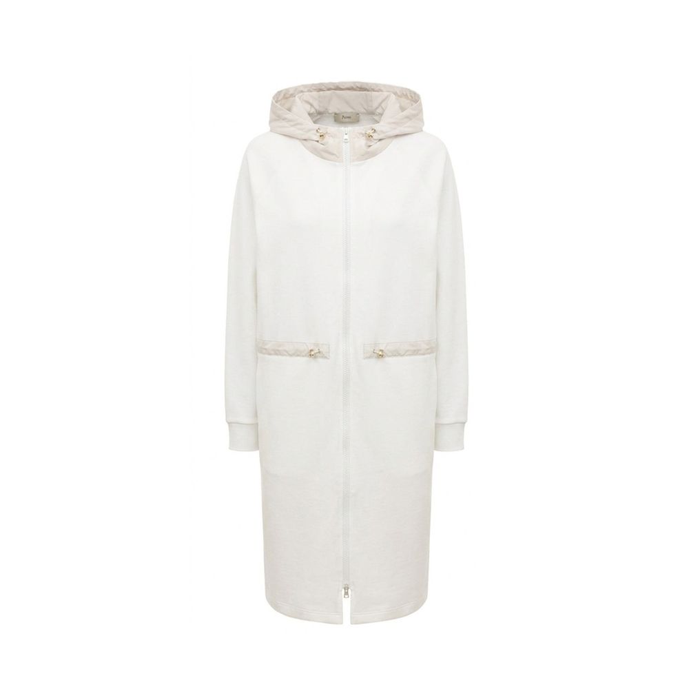 Herno White Cotton Women's Coat