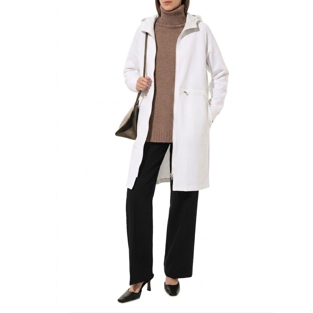 Herno White Cotton Women's Coat