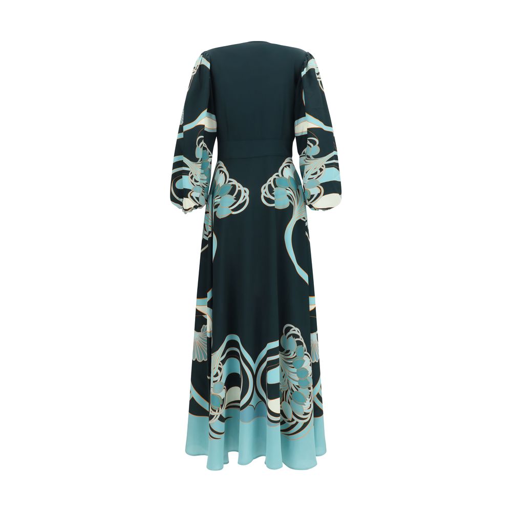 La Double J Blue Silk Casual Women's Dress