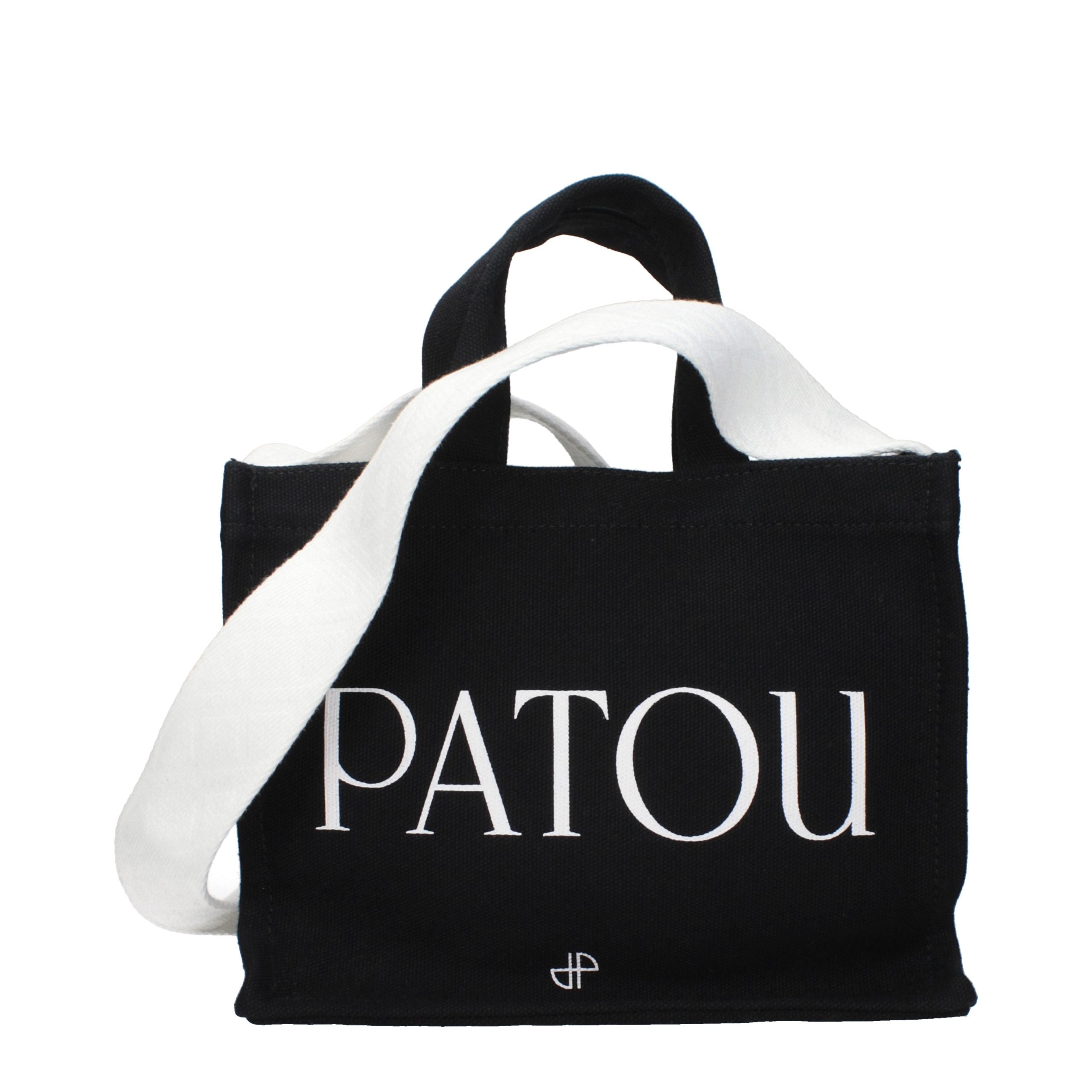 Patou Black Cotton Women's Handbag