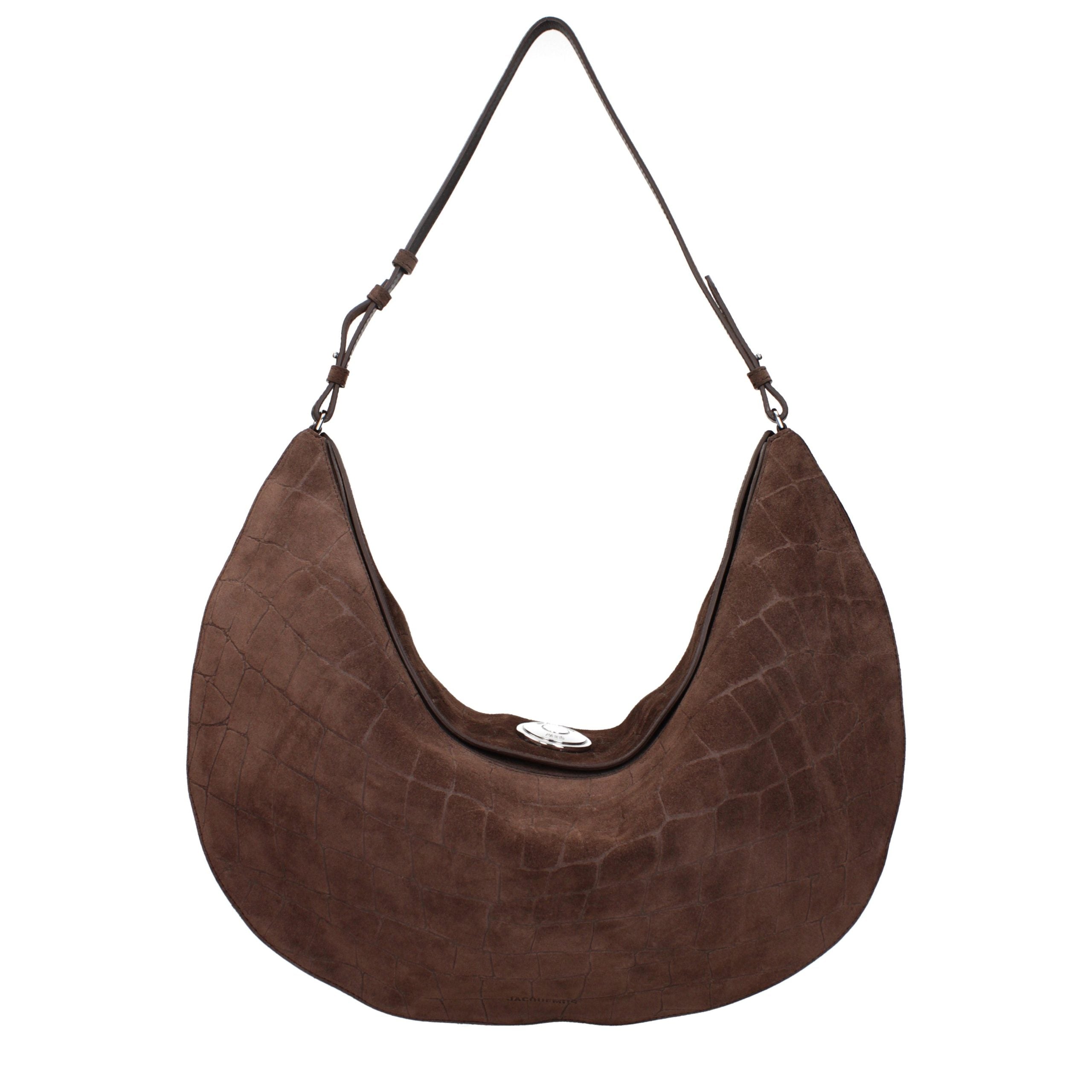 Jacquemus Brown Leather Shoulder Women's Bag