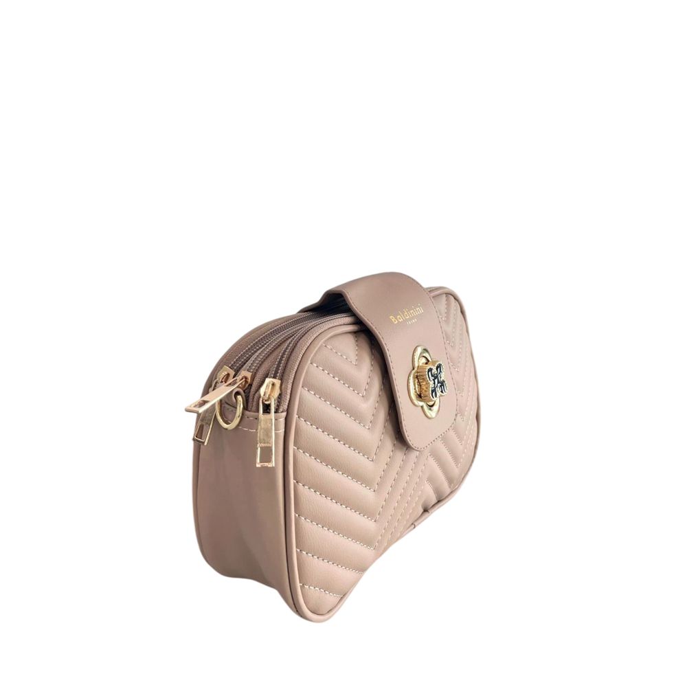 Baldinini Trend Beige PU Women Women's Crossbody