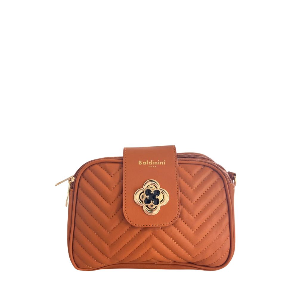 Baldinini Trend Brown PU Women Crossbody Women's Bag