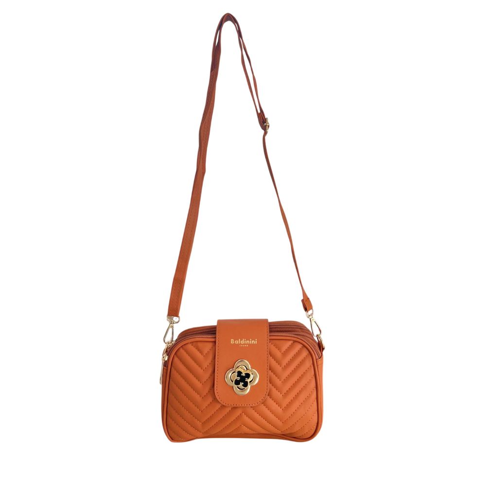 Baldinini Trend Brown PU Women Crossbody Women's Bag