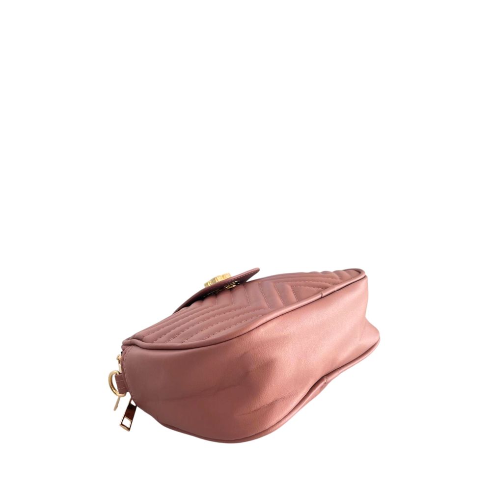 Baldinini Trend Pink PU Women Crossbody Women's Bag