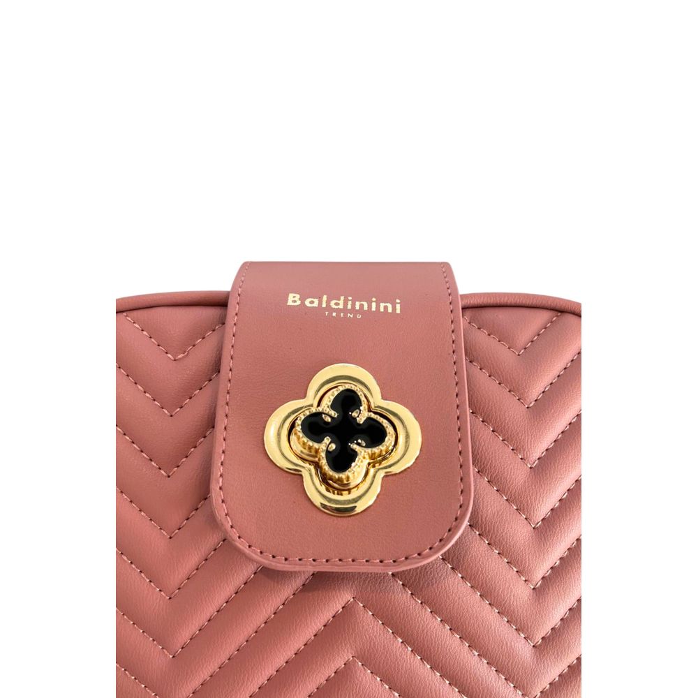 Baldinini Trend Pink PU Women Crossbody Women's Bag