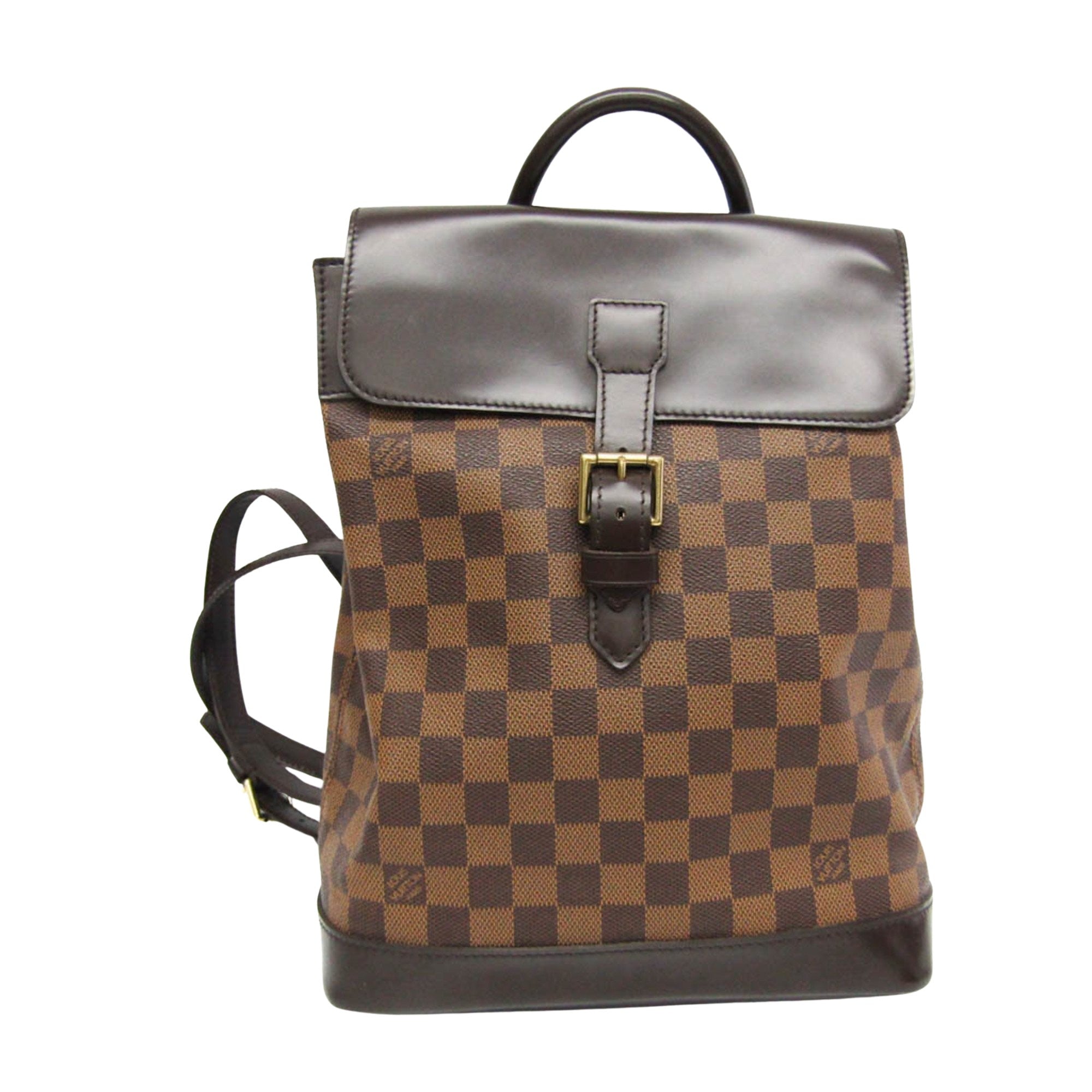 Louis Vuitton Soho Brown Canvas Backpack Bag (Pre-Owned)