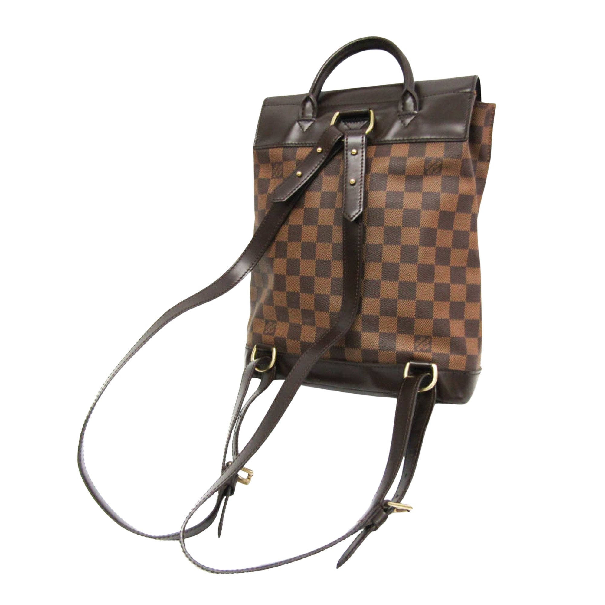 Louis Vuitton Soho Brown Canvas Backpack Bag (Pre-Owned)