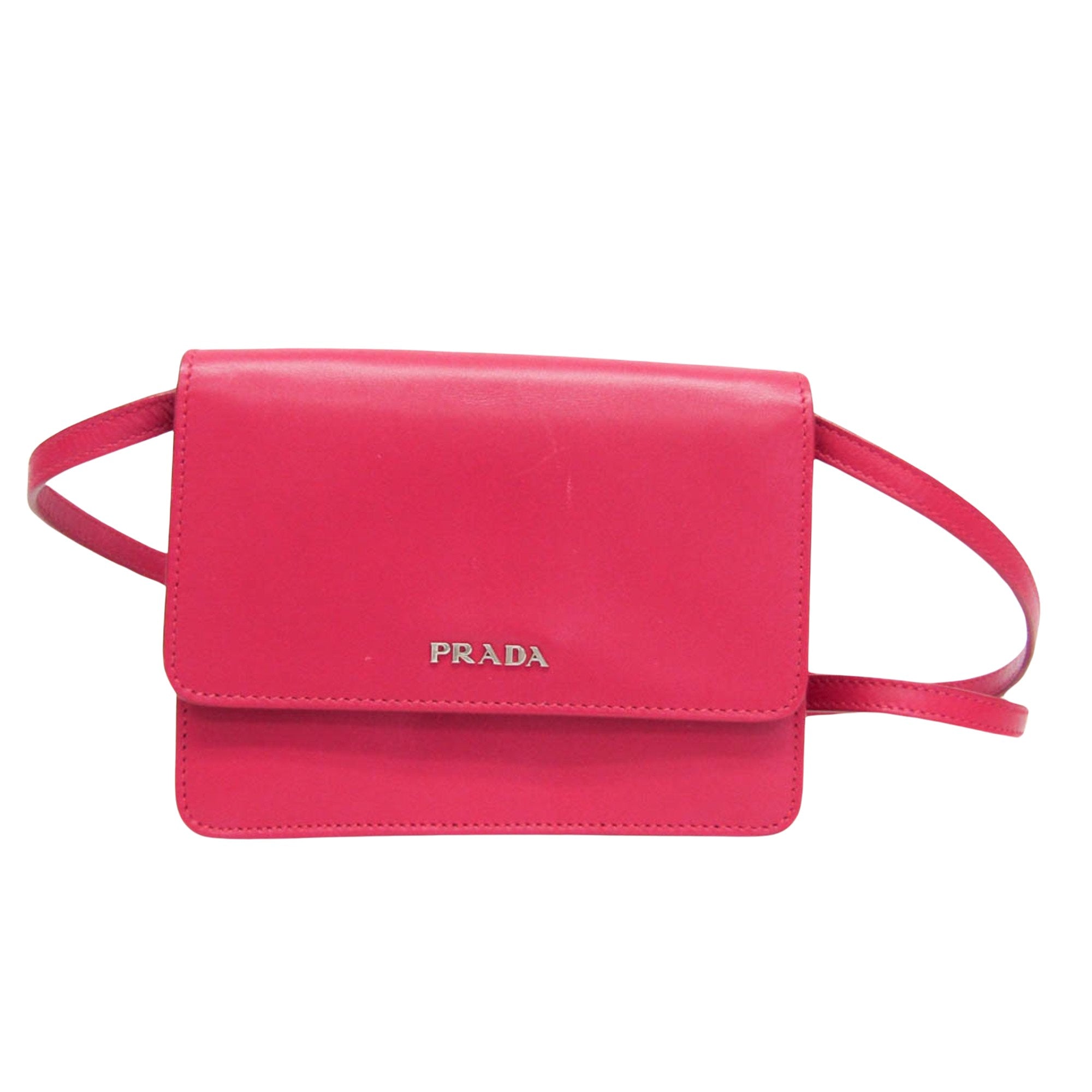 Prada Saffiano Pink Leather Shopper Bag (Pre-Owned)