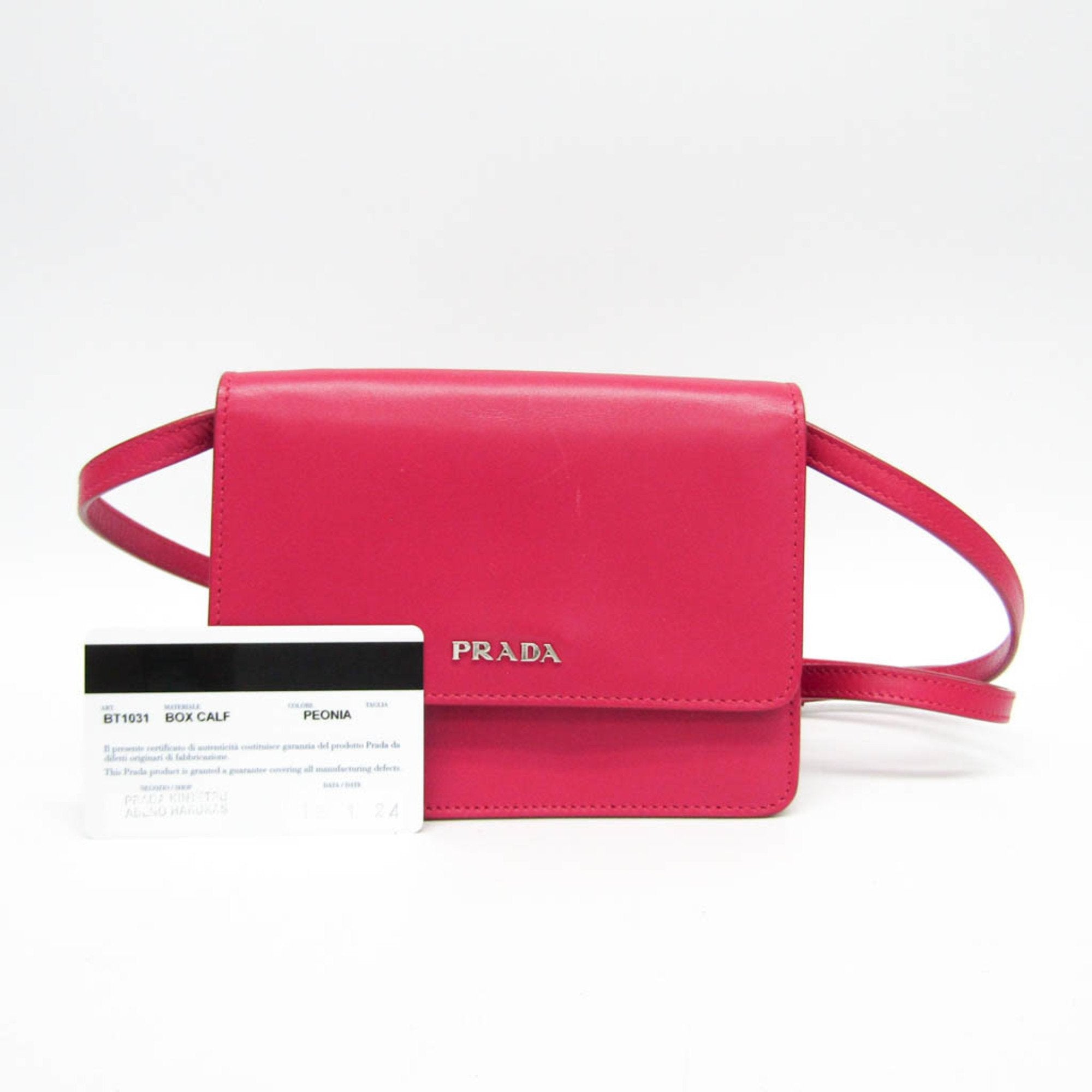 Prada Saffiano Pink Leather Shopper Bag (Pre-Owned)