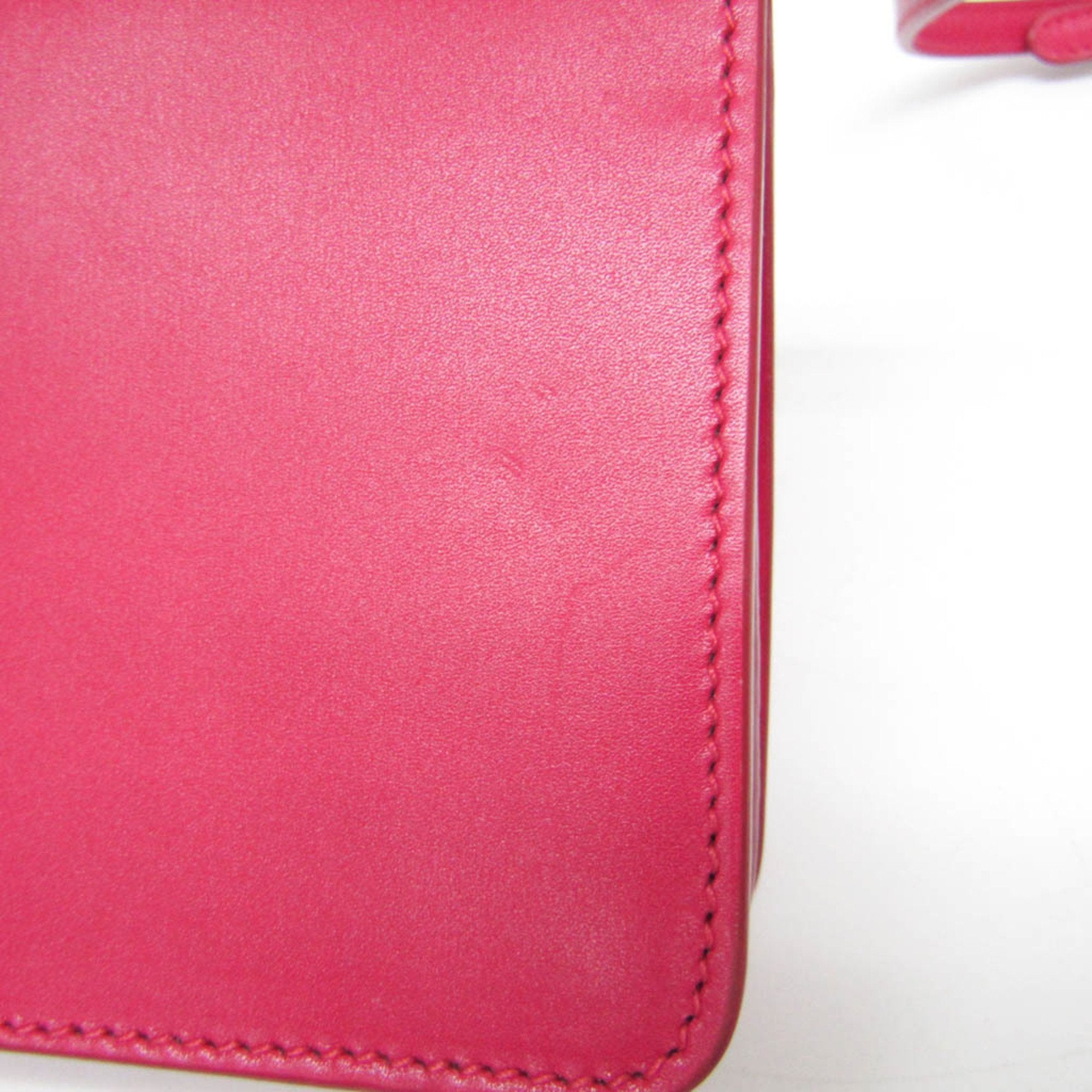 Prada Saffiano Pink Leather Shopper Bag (Pre-Owned)