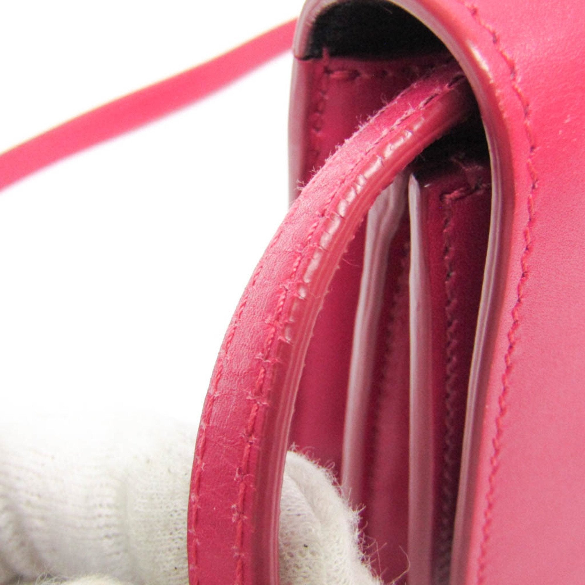 Prada Saffiano Pink Leather Shopper Bag (Pre-Owned)