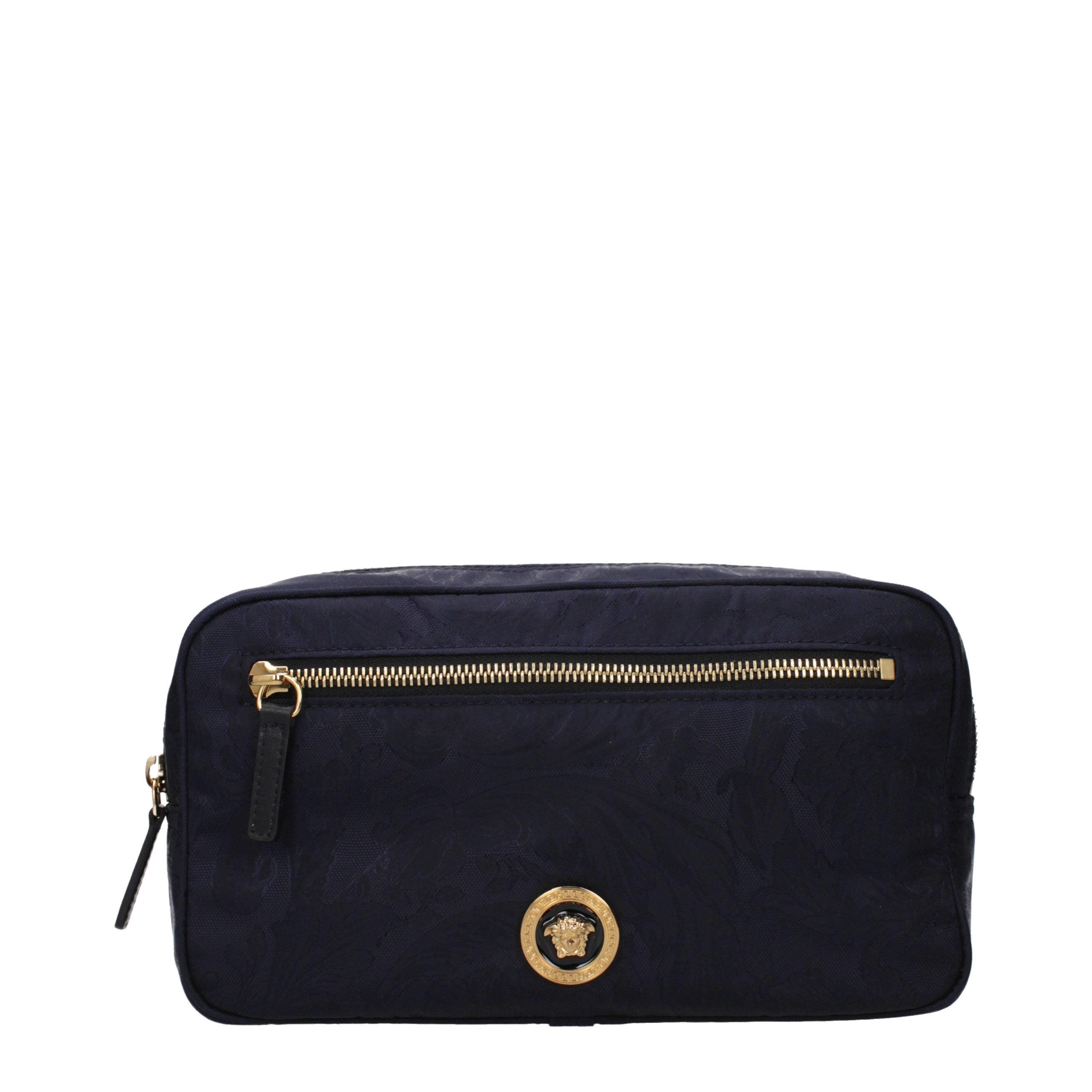 Versace Blue Fabric Men's Backpack
