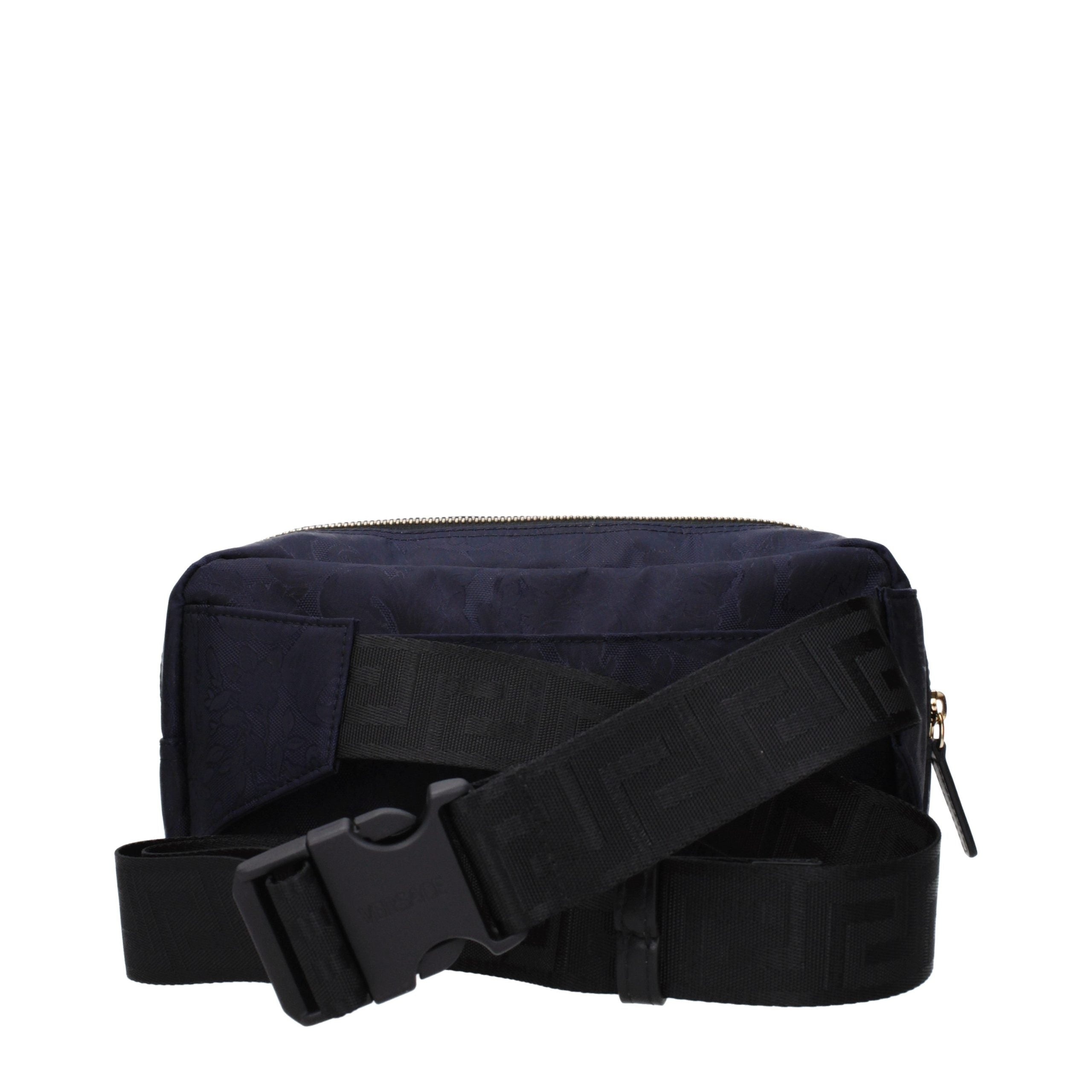 Versace Blue Fabric Men's Backpack