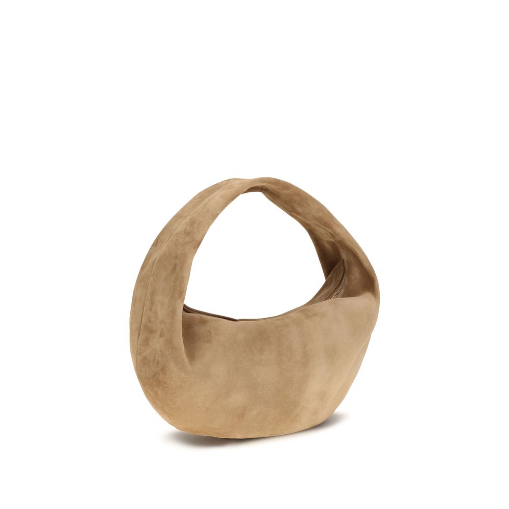 Khaite Beige Calf Leather Bos Taurus Shoulder Women's Bag