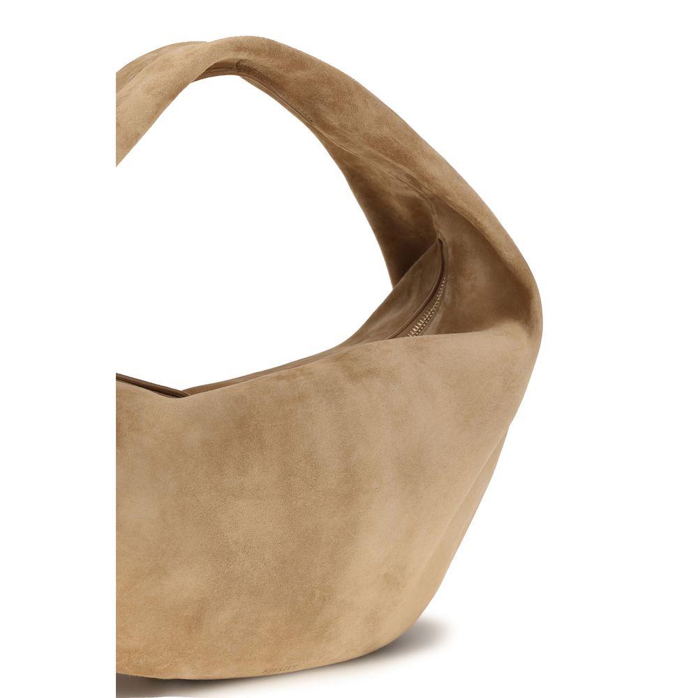 Khaite Beige Calf Leather Bos Taurus Shoulder Women's Bag