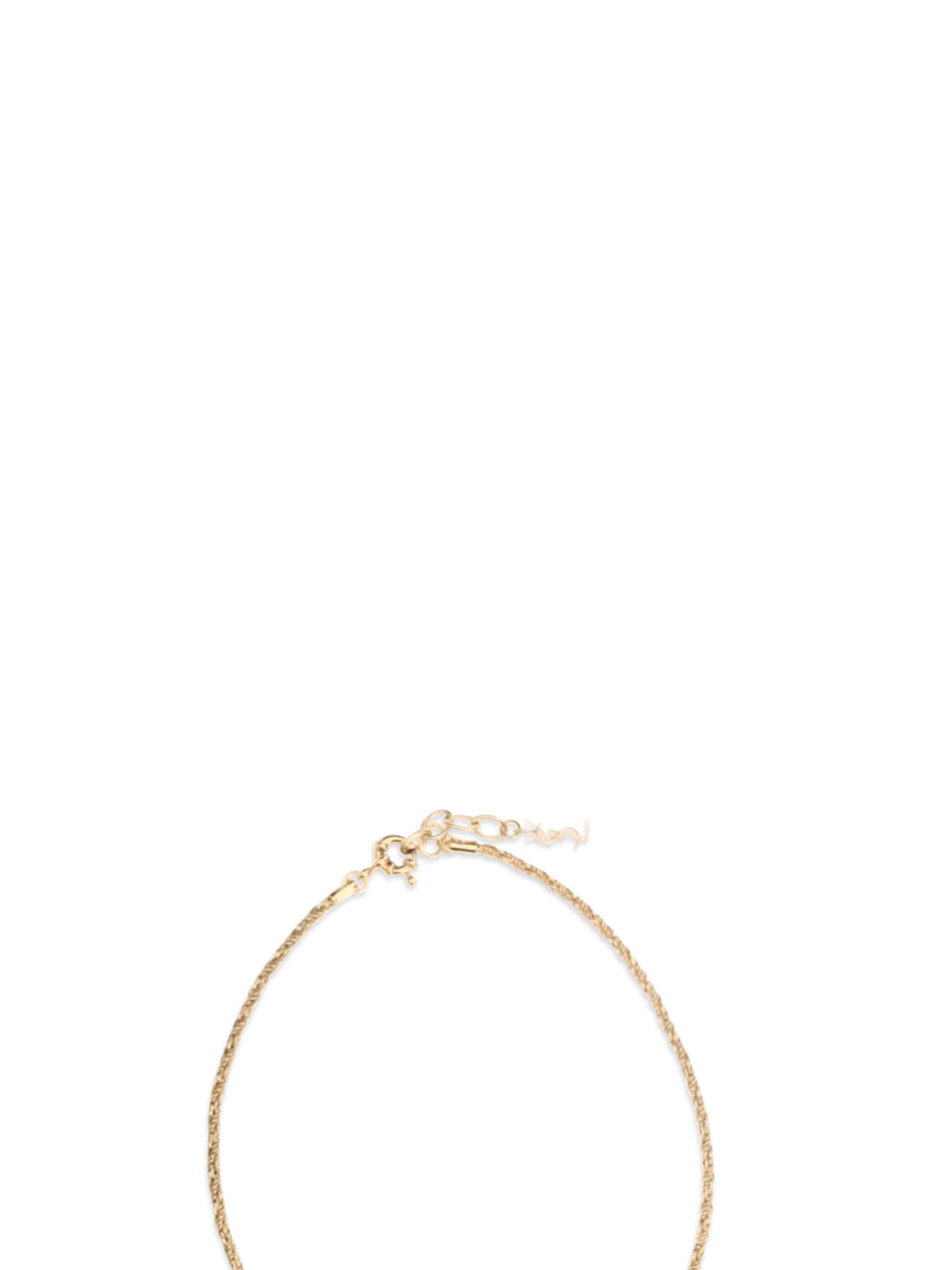 Saint Laurent Gold Brass Women's Necklace