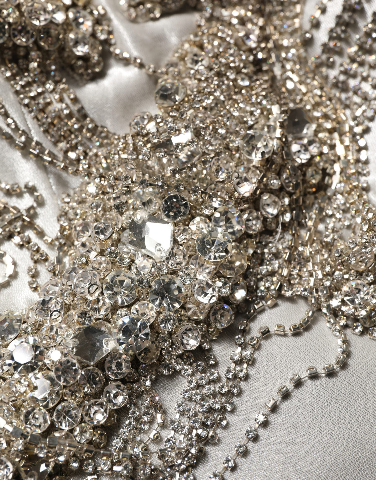 Dolce & Gabbana Silver Crystal Embellished EveningGown Women's Dress