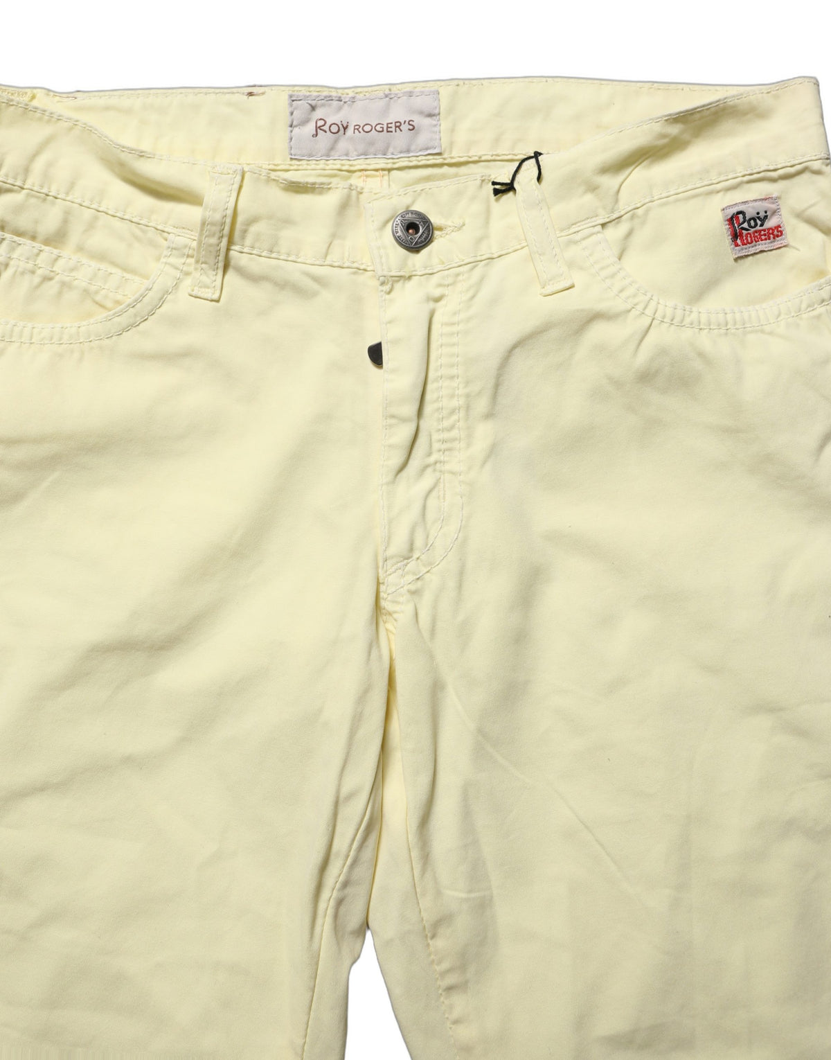 Roy Roger's Yellow Cotton Straight Casual Denim Trouser Women's Jeans (Pre-Owned)