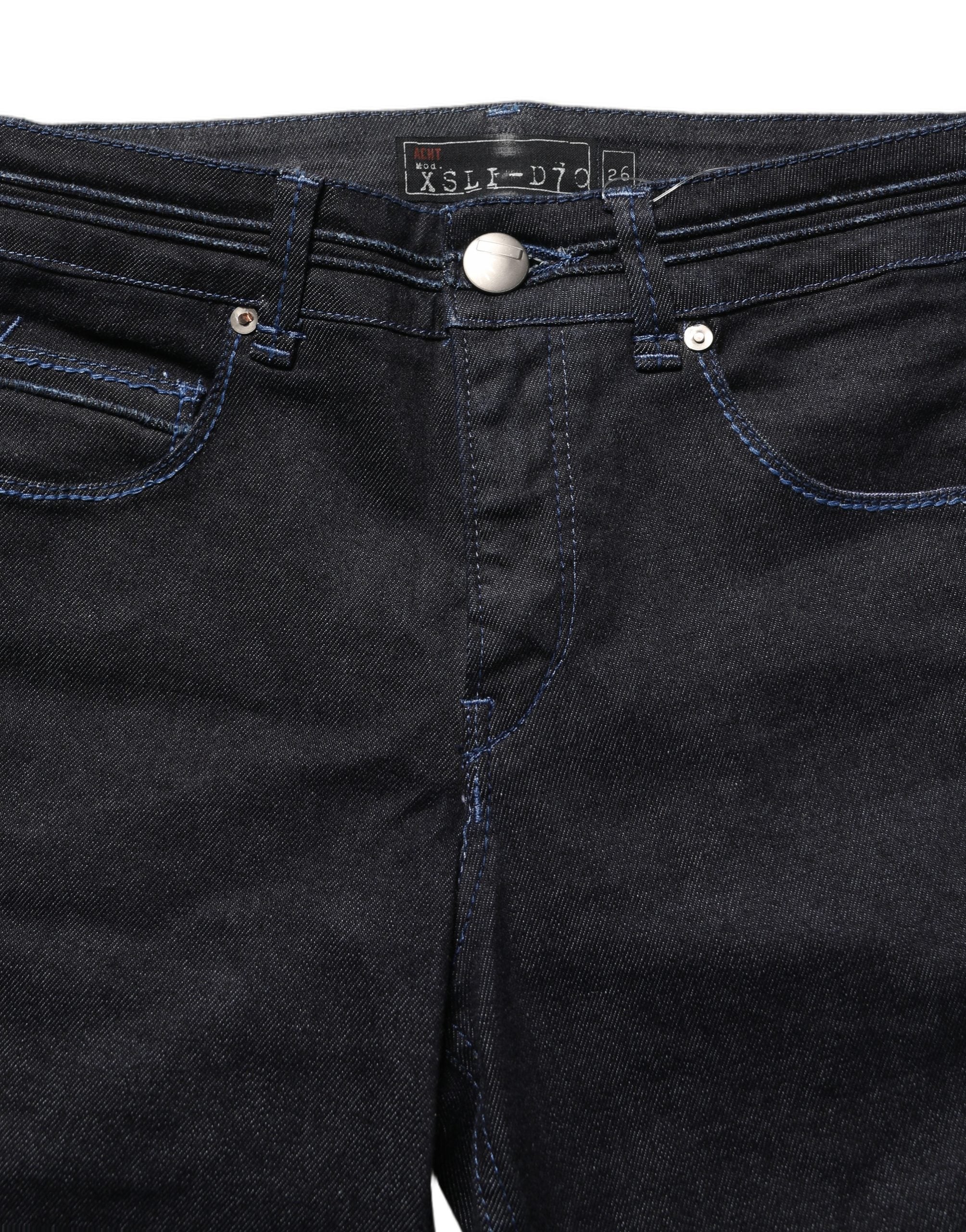 Acht Black Cotton Stretch HighWaist Skinny Denim Trouser Women's Jeans