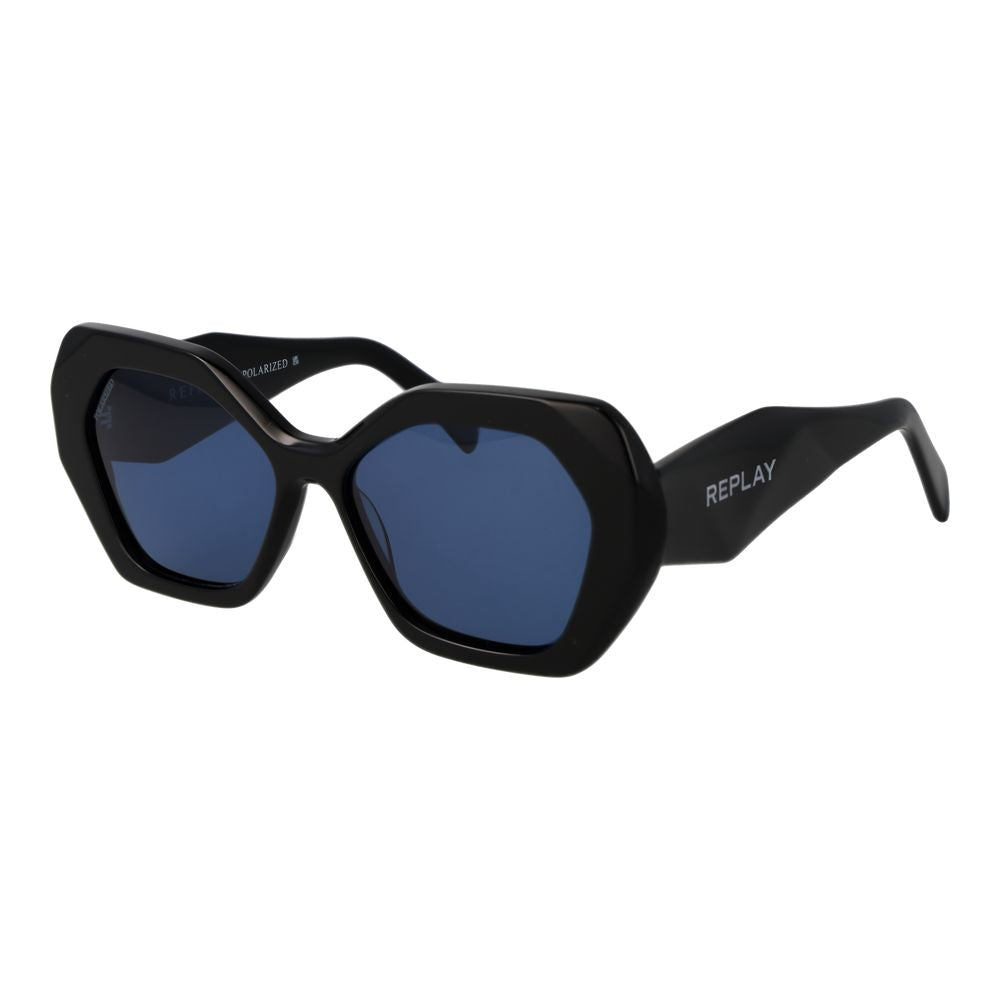 Replay Black Acetate Women's Sunglasses