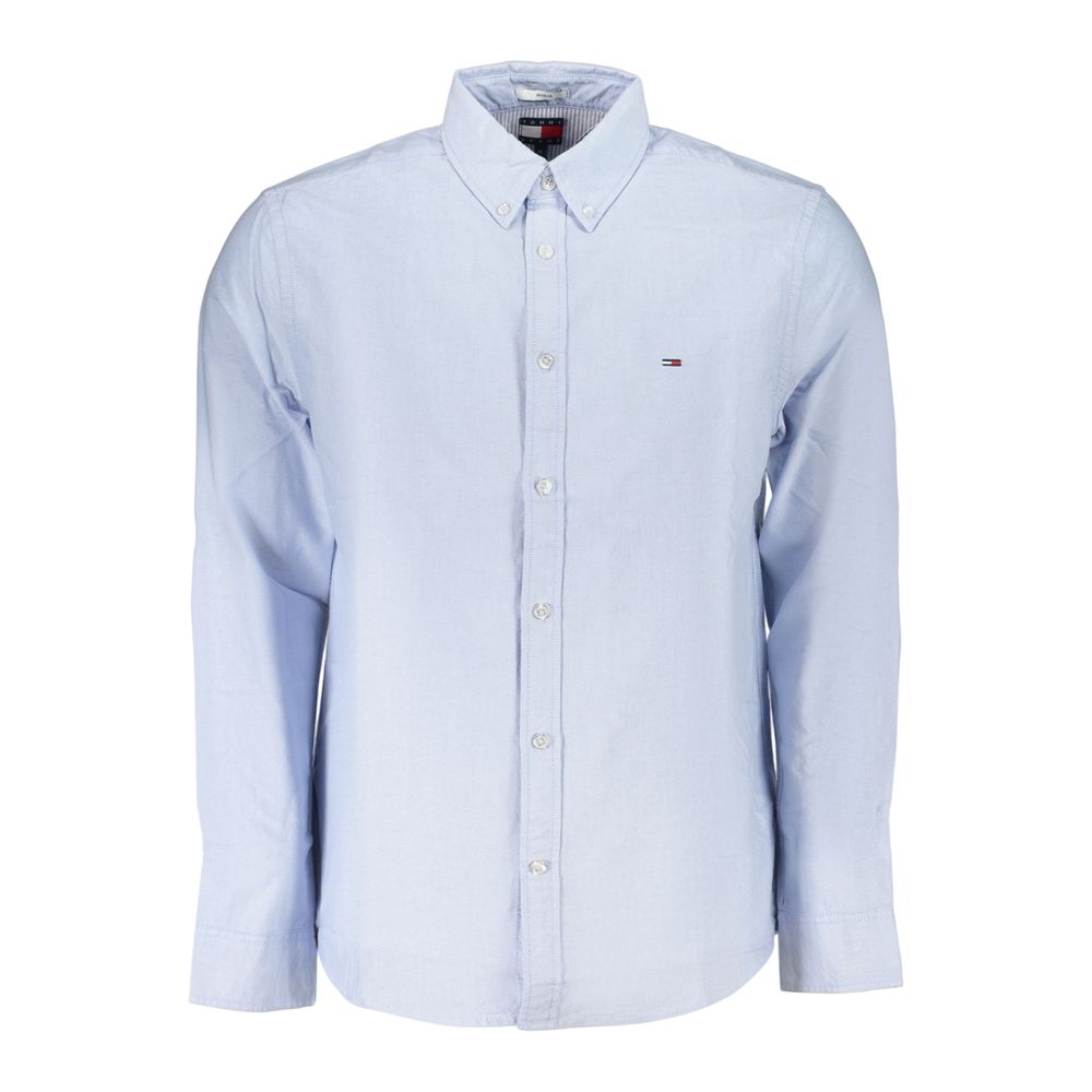 Tommy Hilfiger Azzurro Cotton Men's Men's Shirt