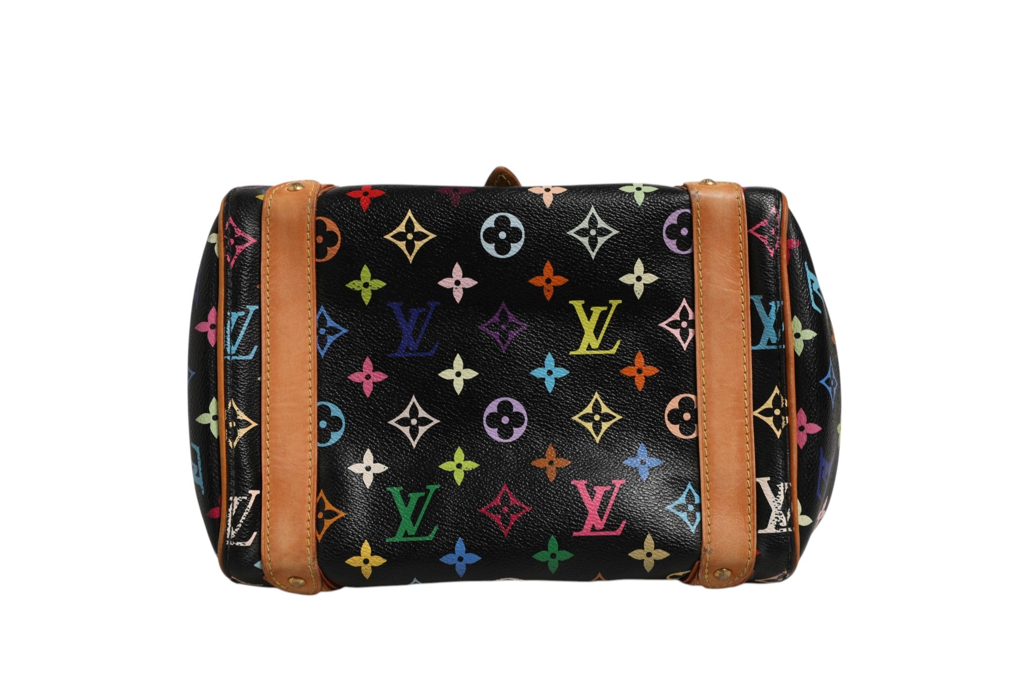 Louis Vuitton Black Monogram Multicolor Canvas Priscilla Women's Handbag (Pre-Owned)