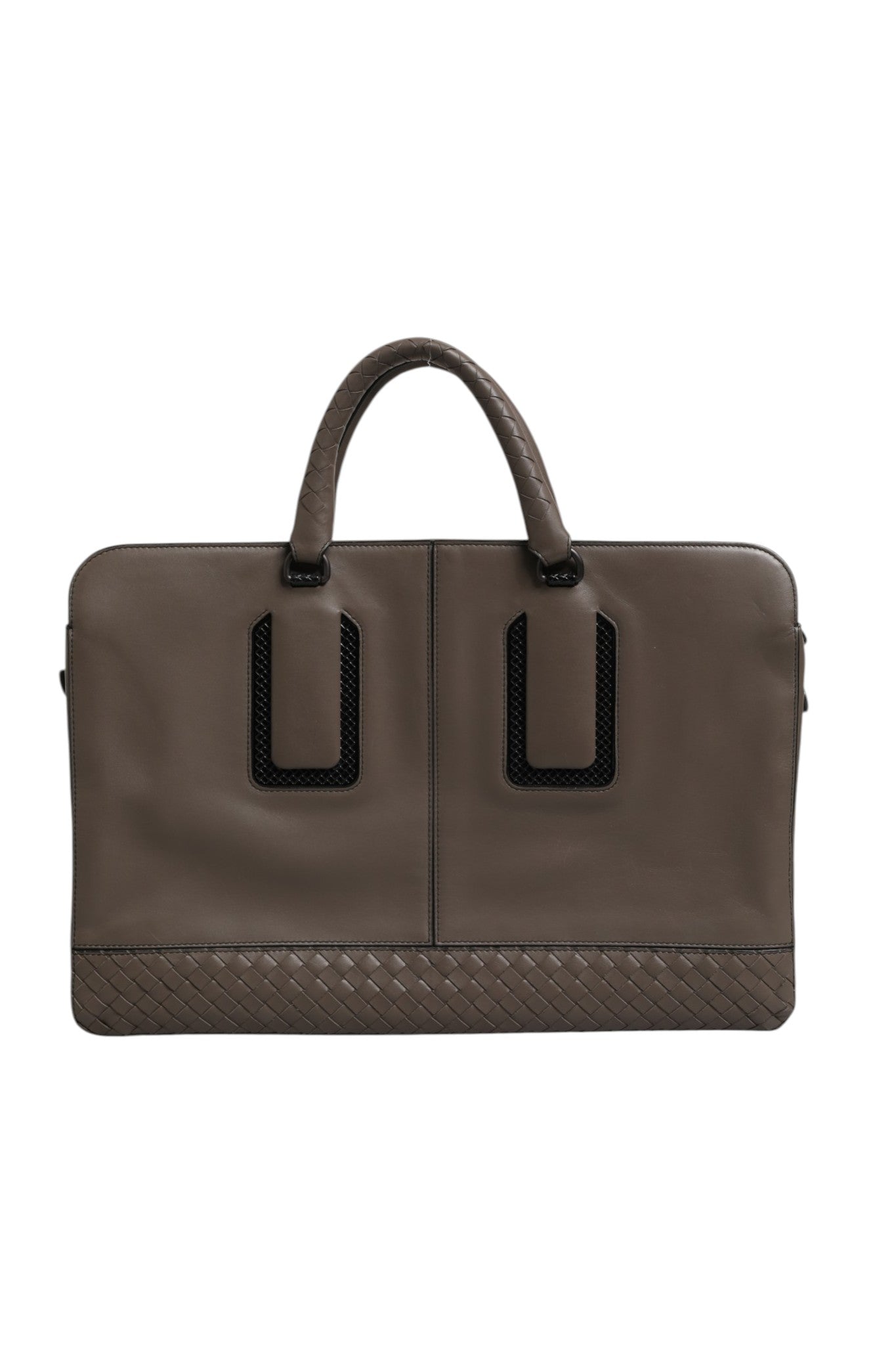 Bottega Veneta Getaway Intrecciato Leather Women's Briefcase (Pre-Owned)
