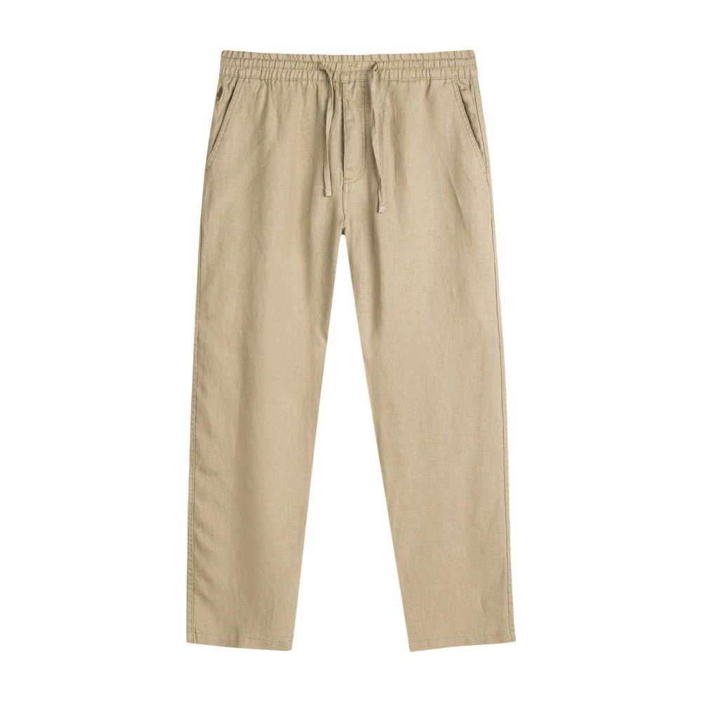 Lyle & Scott Beige Linen Casual Men's Pants