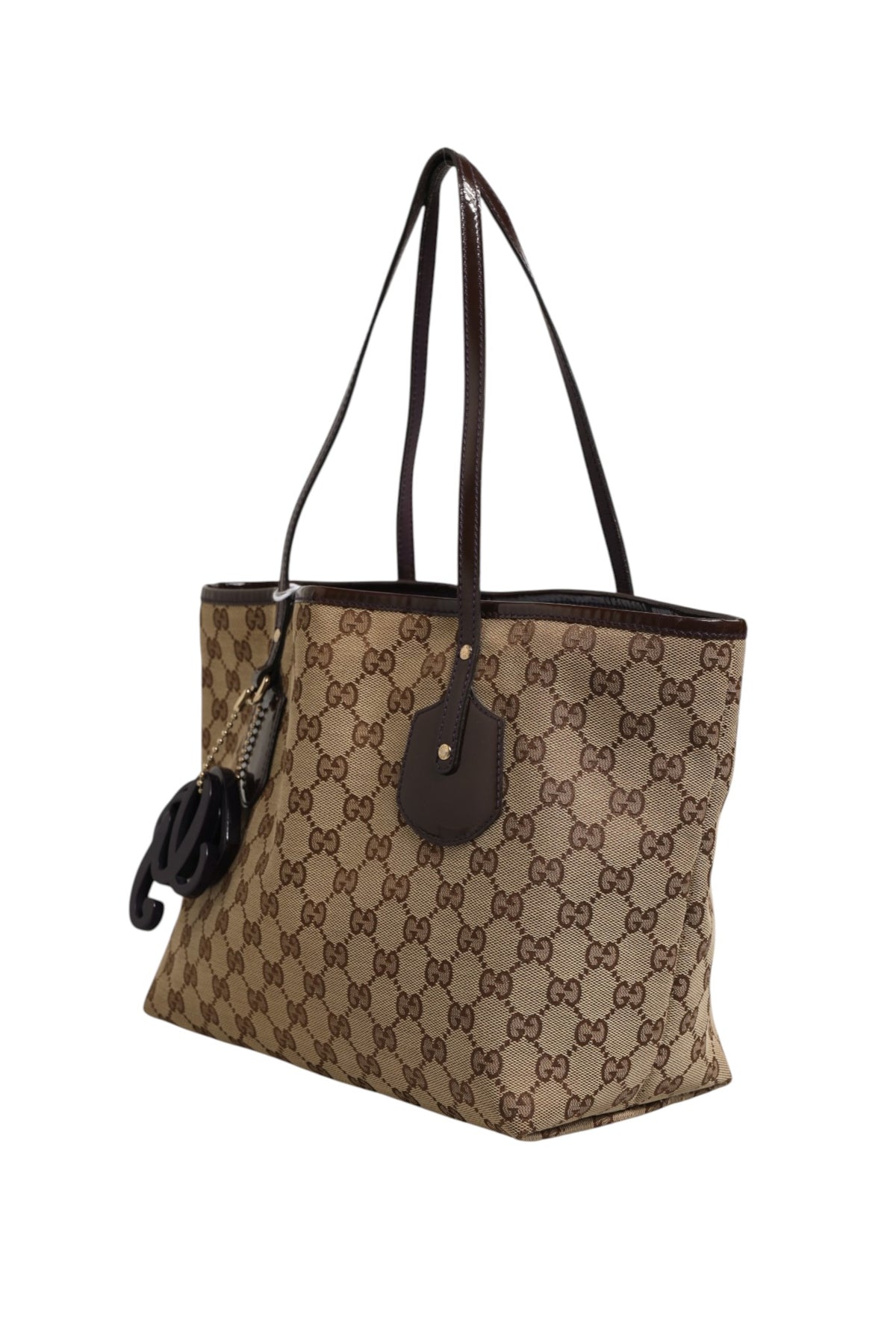 Gucci Beige Canvas Medium Jolie Charm Tote Women's Bag (Pre-Owned)